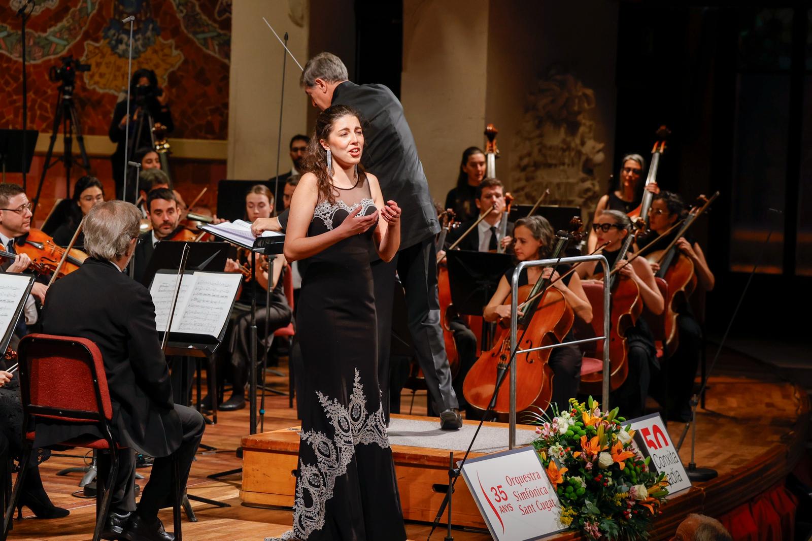 L'Orquestra Simfònica Sant Cugat commemora a Conxita Badia al Palau de la Música Catalana. FOTO: Cedida