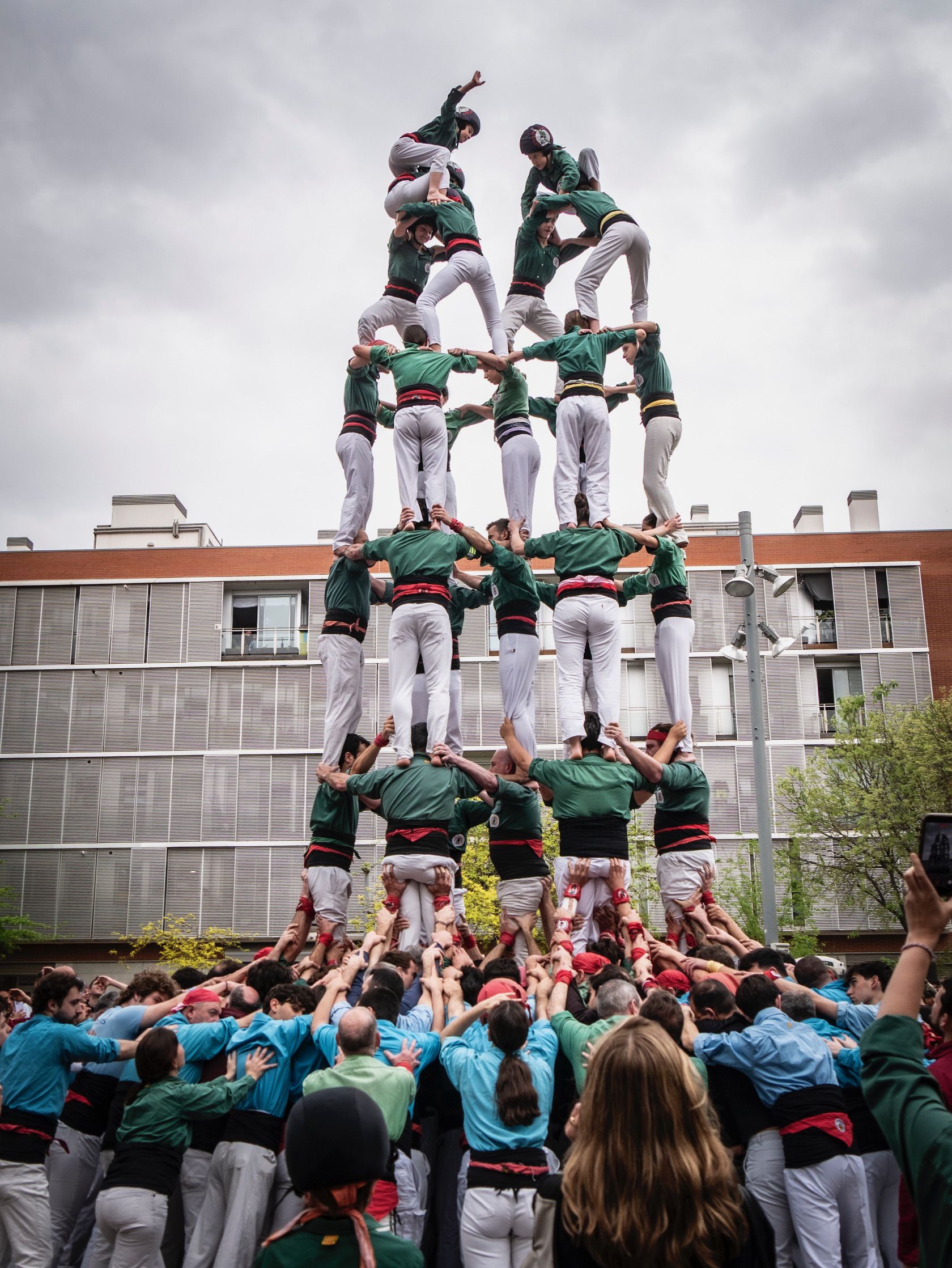Castellers de Sant Cugat. FOTO: Cedida