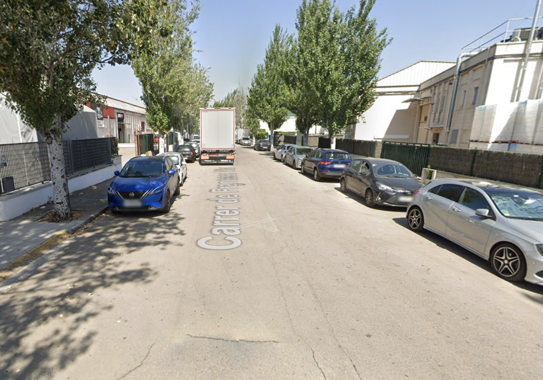 Zona del polígon de Can Magí on es volia instal·lar la discoteca. FOTO: Google Maps