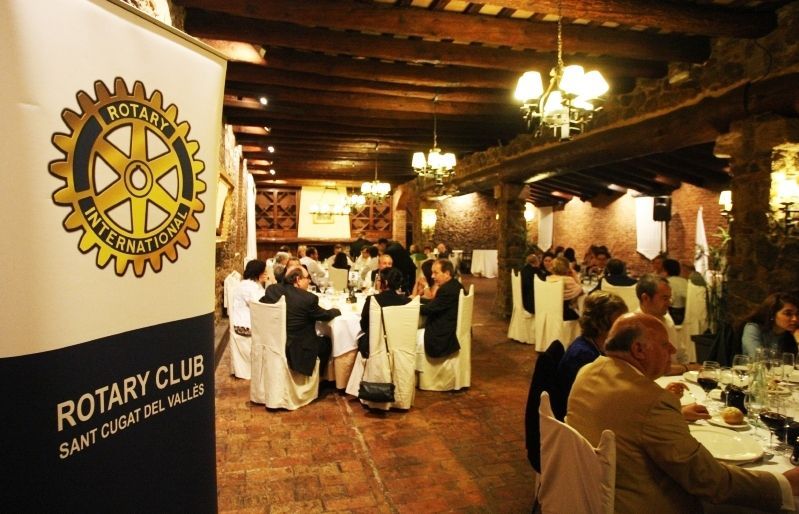 Un sopar anterior del Rotary Sant Cugat