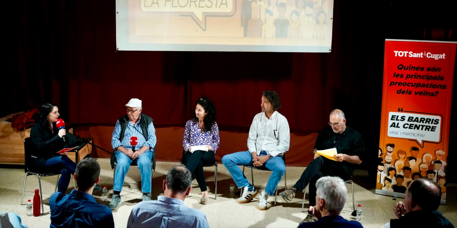 Debat a la Floresta del cicle 'Els barris al centre'. FOTO: Mireia Comas (TOT Sant Cugat)