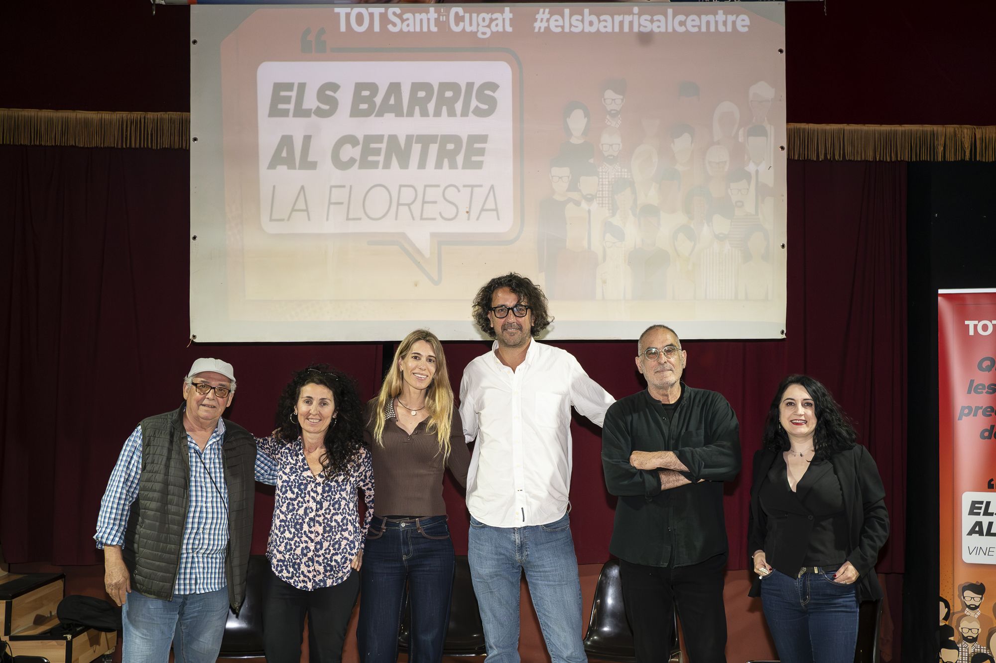 Debat a la Floresta del cicle 'Els barris al centre'. FOTO: Mireia Comas TOT Sant Cugat