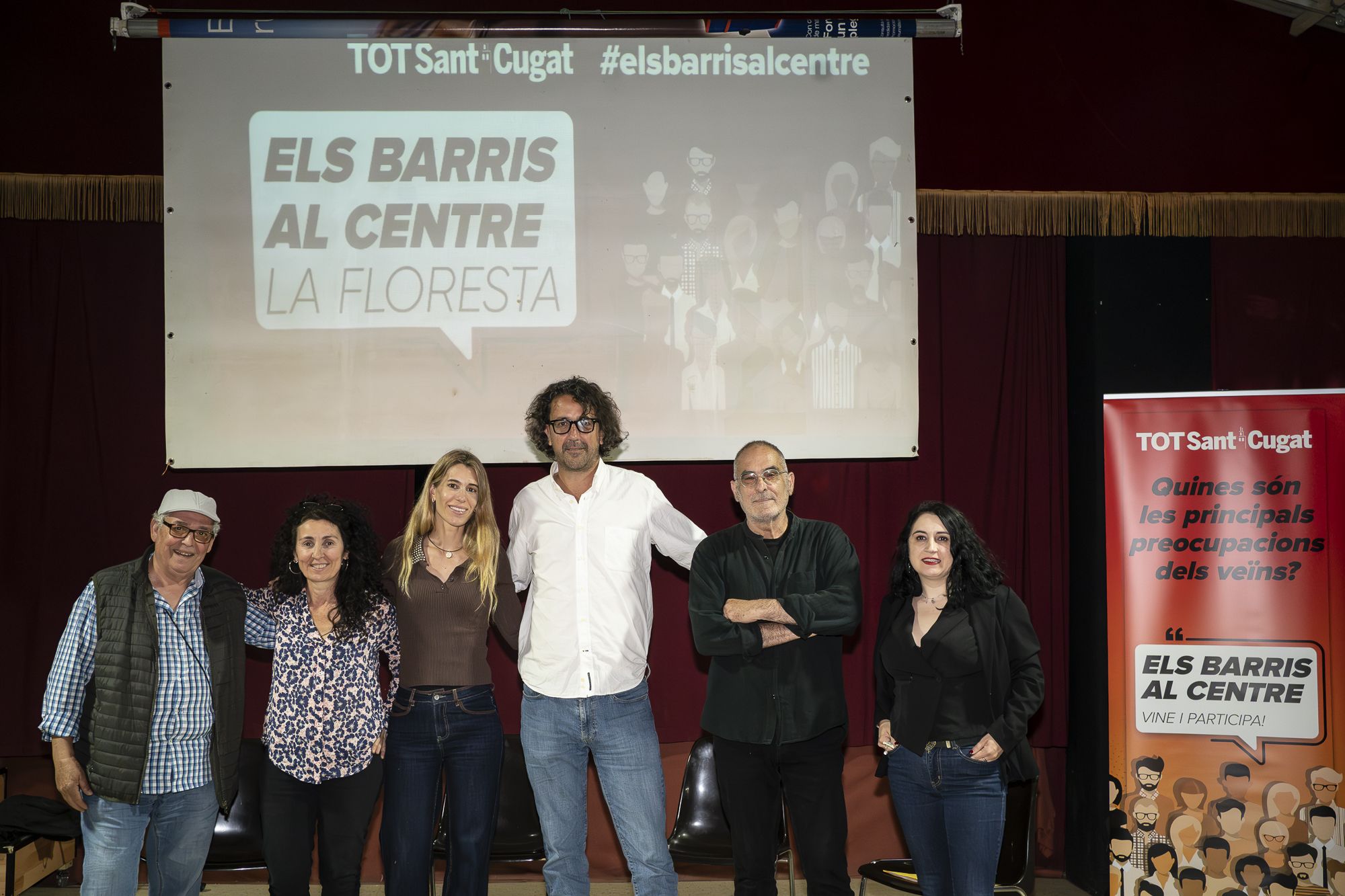 Debat a la Floresta del cicle 'Els barris al centre'. FOTO: Mireia Comas TOT Sant Cugat