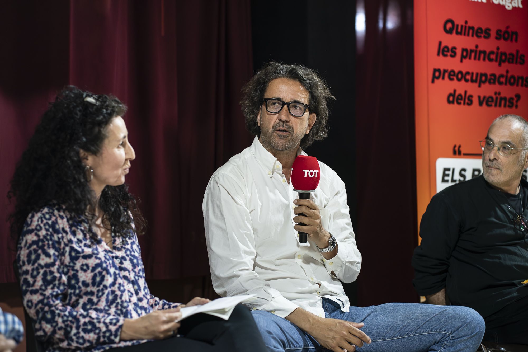 Debat a la Floresta del cicle 'Els barris al centre'. FOTO: Mireia Comas TOT Sant Cugat