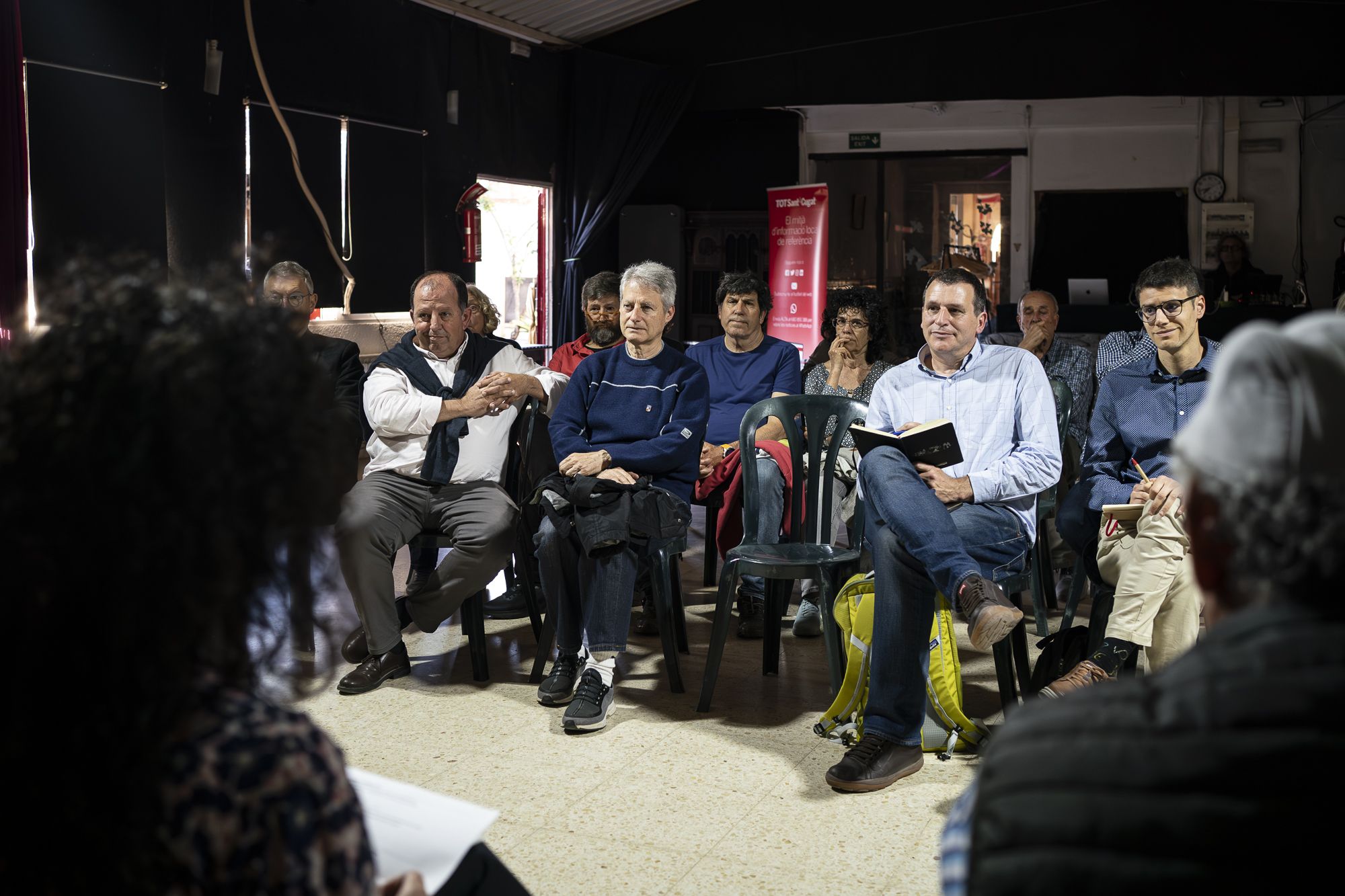 Debat a la Floresta del cicle 'Els barris al centre'. FOTO: Mireia Comas TOT Sant Cugat