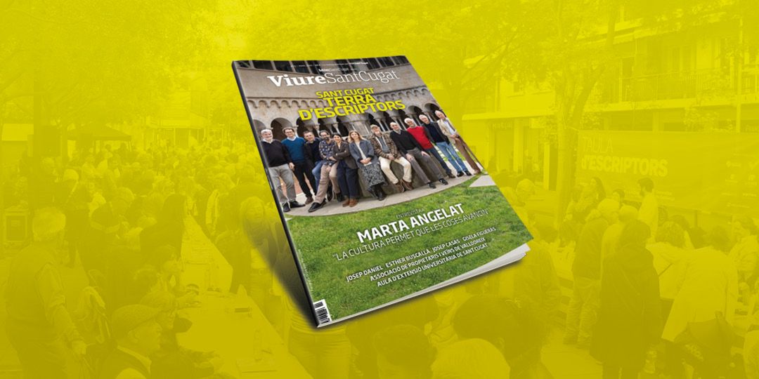 Portada de la nova edició del Viure Sant Cugat, dedicada als escriptors santcugatencs