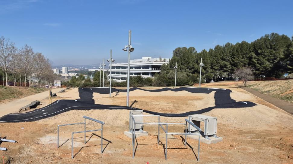 El Pump Track i Parkour a l'entorn del Parc de Can Mates. FOTO: Ajuntament