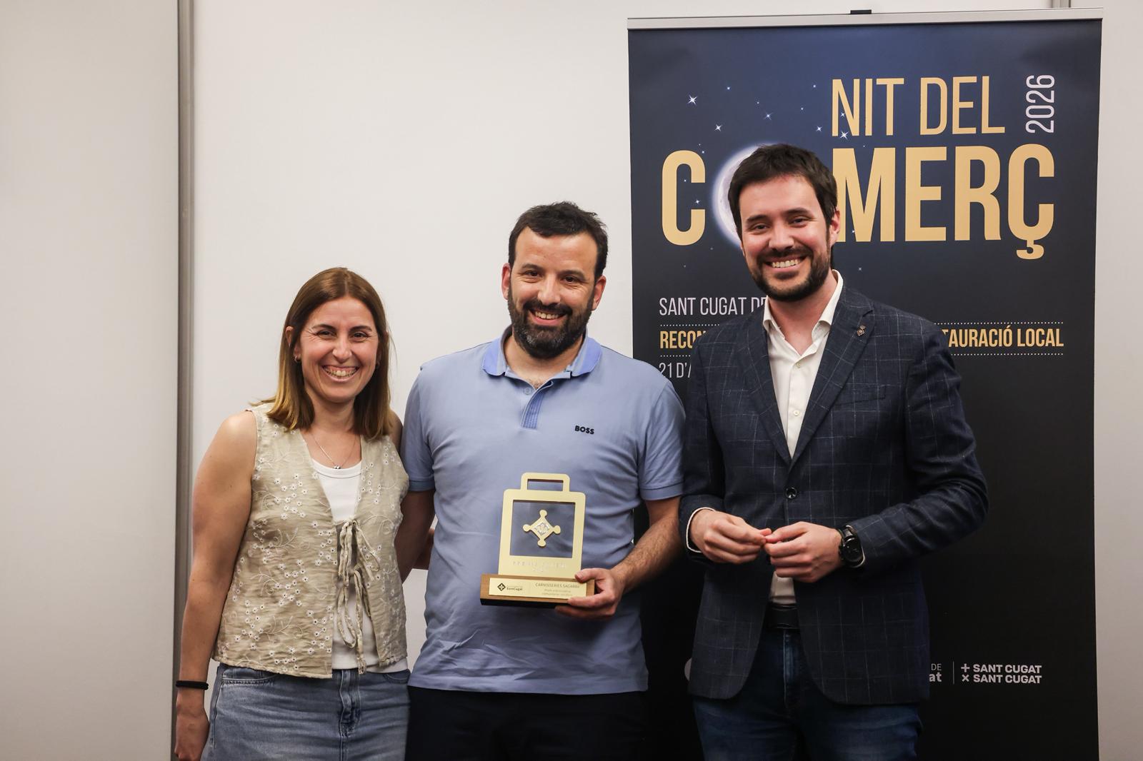 Reconeixement a Carnisseries Sagarra. FOTO: Ajuntament