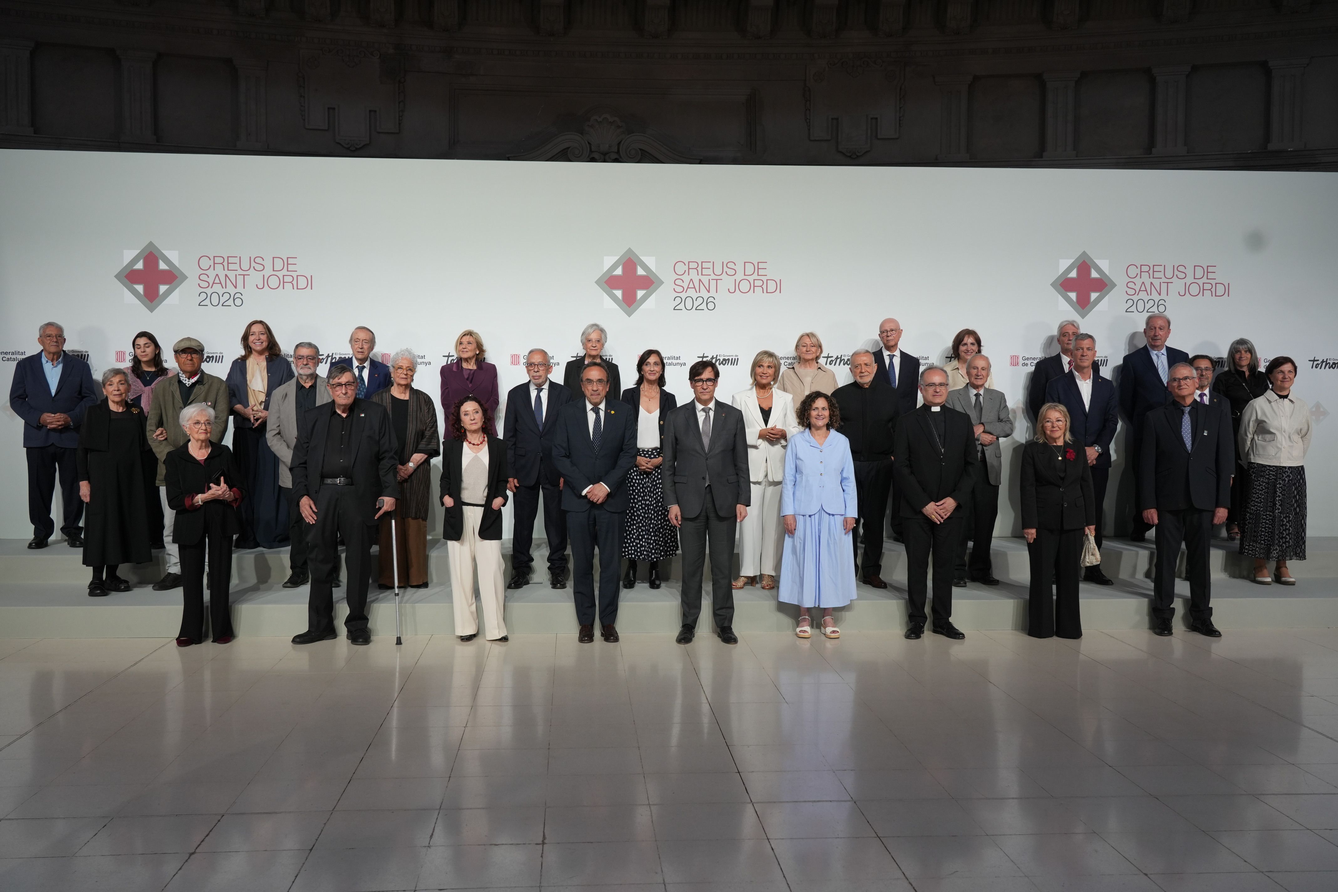 Els guardonats amb la Creu de Sant Jordi. FOTO: ACN