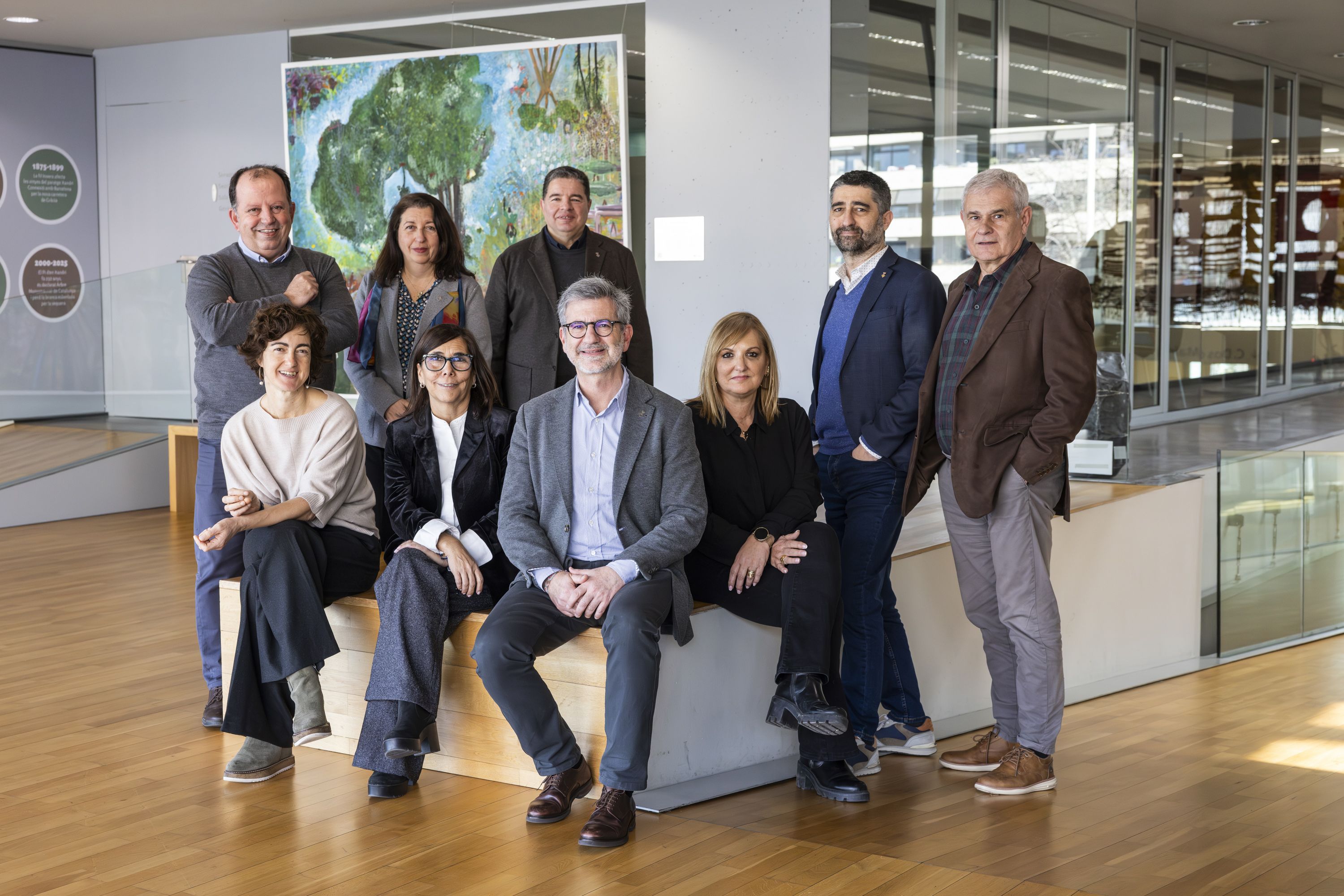 Regidors de Junts per Sant Cugat a l'Ajuntament de Sant Cugat. FOTO: Cedida