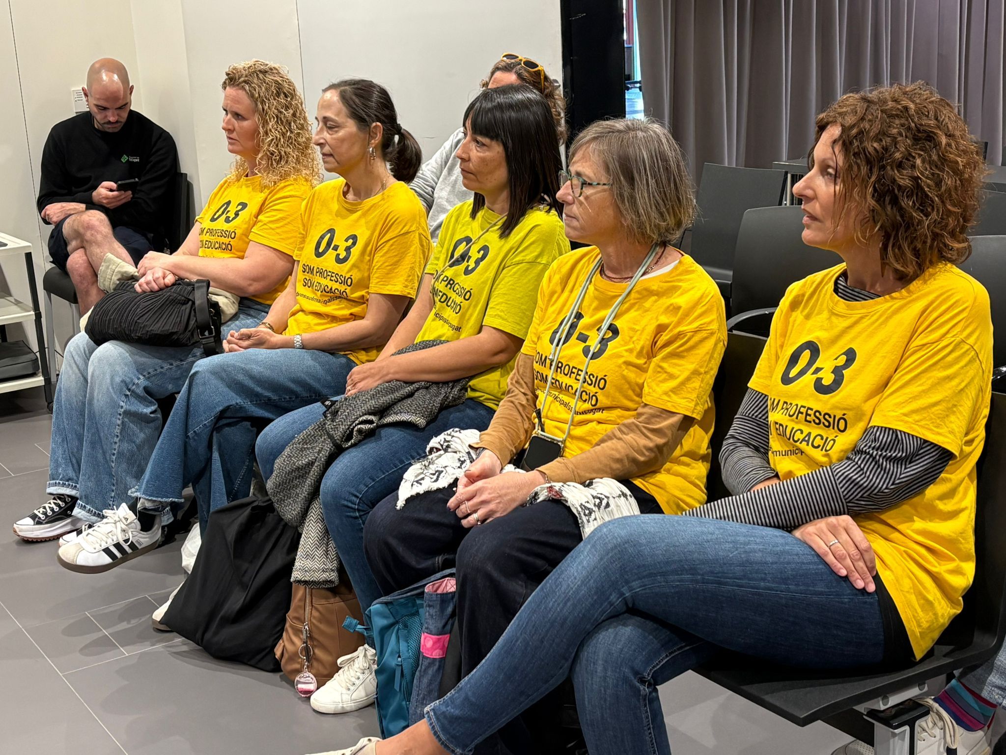 Directores de les escoles bressol al Ple d'abril de Sant Cugat. FOTO: Àgata Guinó