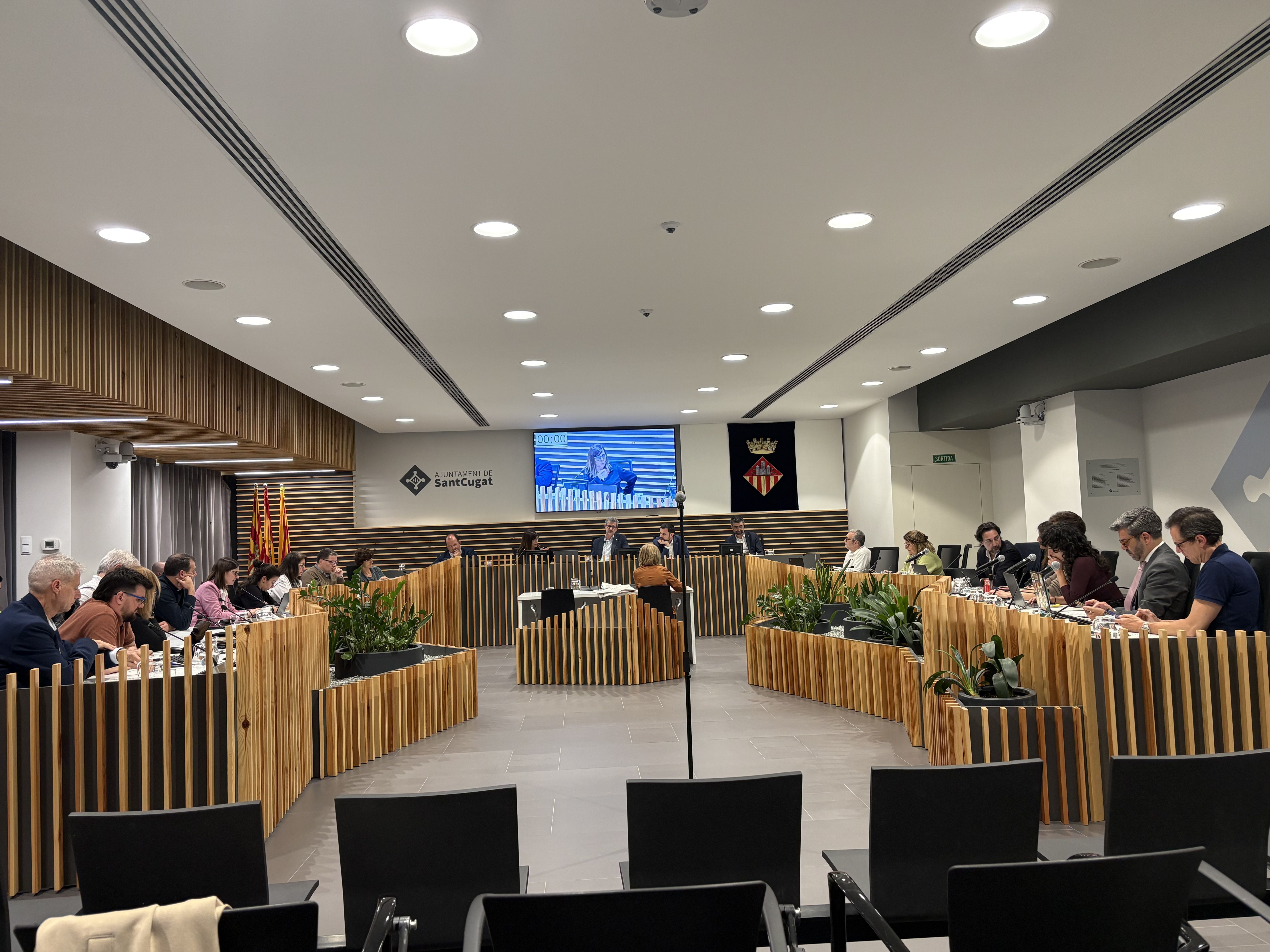 El ple municipal de Sant Cugat. FOTO: TOT Sant Cugat