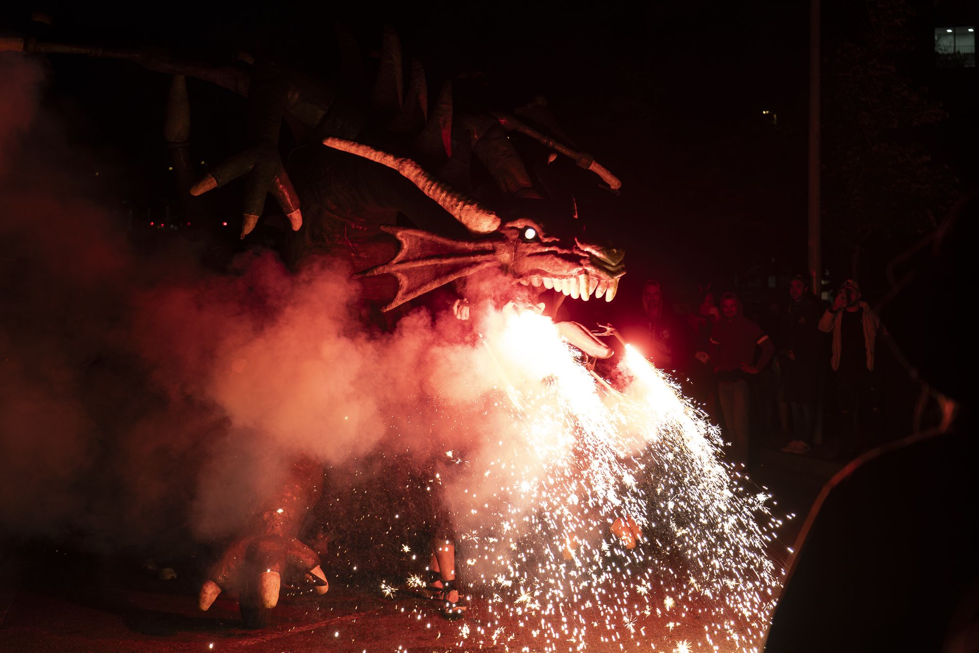 Correfoc i ball de foc de l'Encabronada 2026. FOTO: Mireia Comas