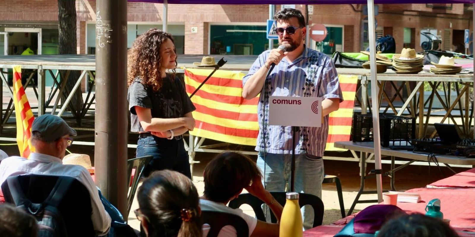 Celebració de 'A l'abril, lluites mil' a Sant Cugat. FOTO: Comuns.