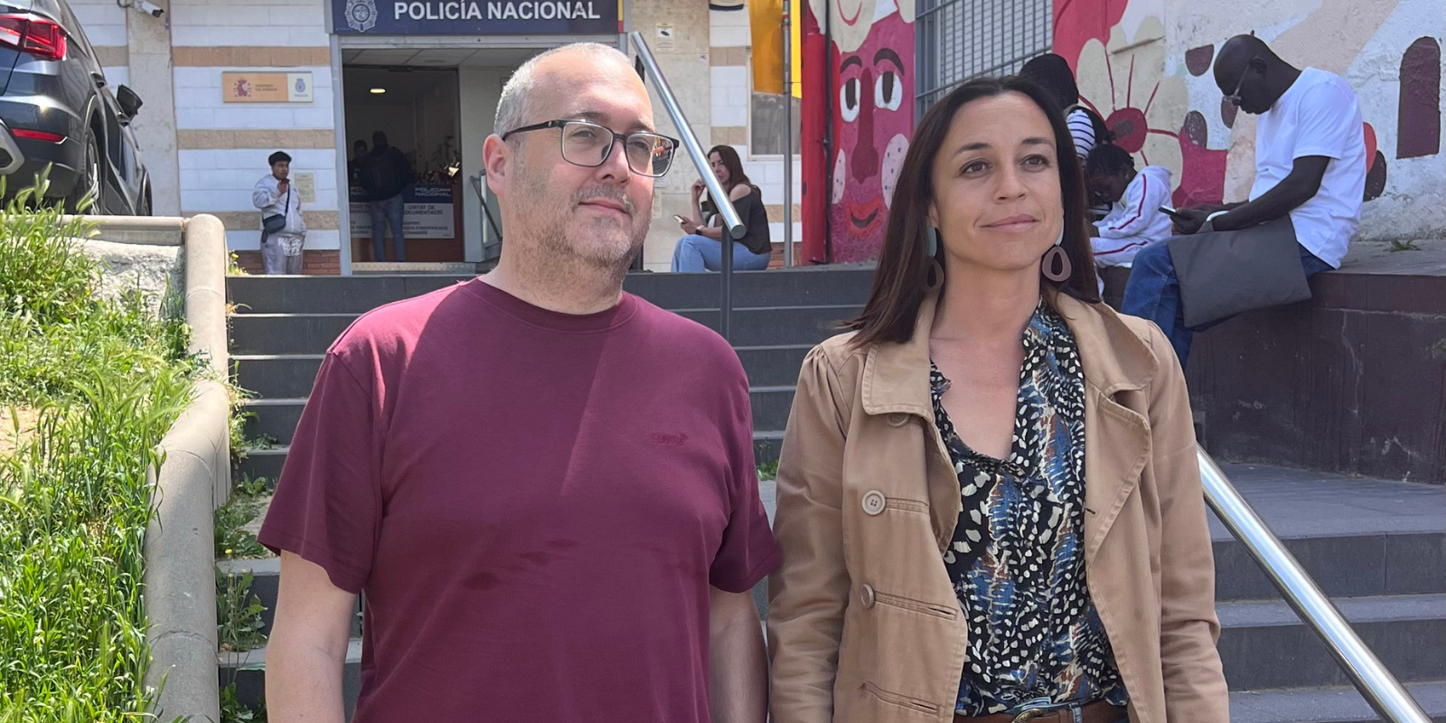 El regidor del PSC, José Gallardo i la portaveu del PSC, Elena Vila. FOTO: PSC