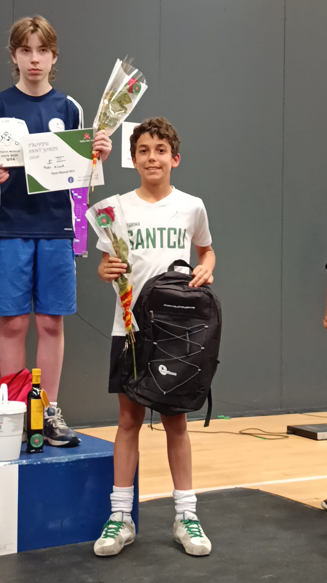 Lucas Canut, guanyador de la medalla de bronze en la categoria M12. FOTO: Cedida