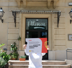 Reconeixement al compromís amb la llengua. FOTO: Cedida