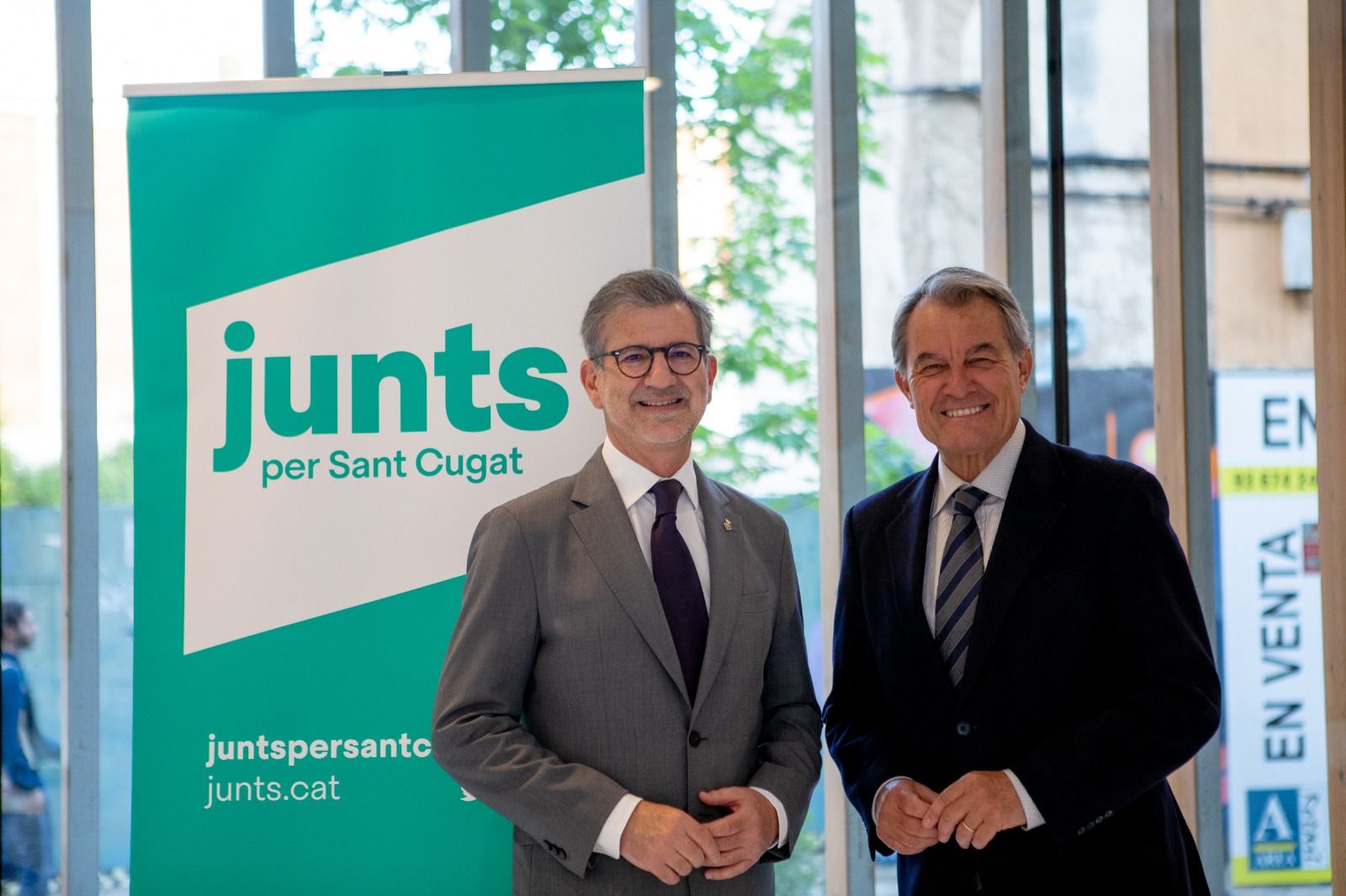 Vallès i Mas en el marc de l'acte FOTO: Joana Arribas ( TOT Sant Cugat) 