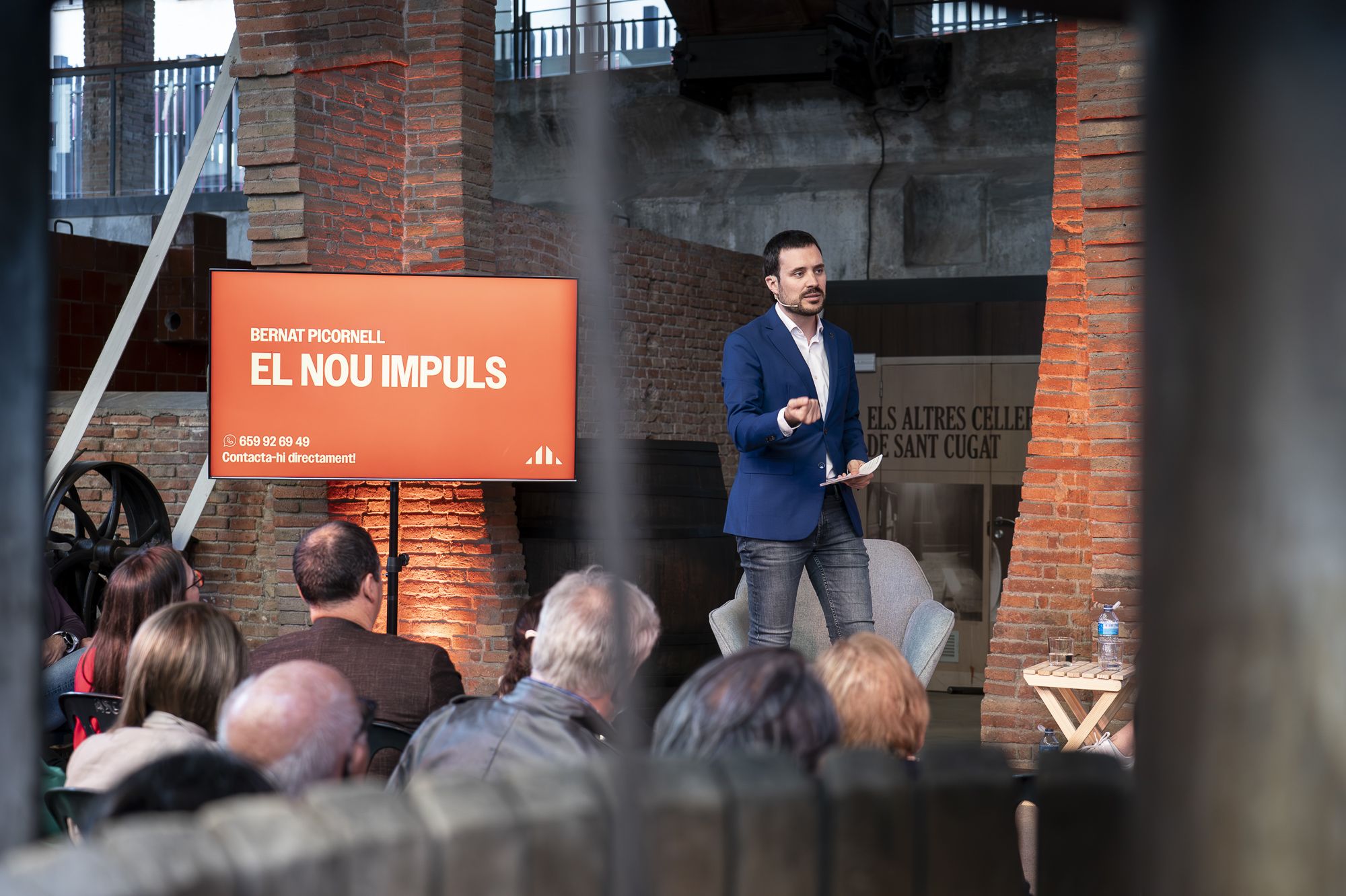 Presentació alcaldable ERC Bernat Picornell. FOTO: Mireia Comas