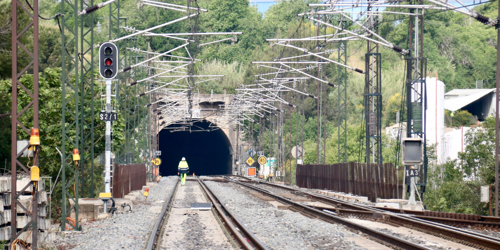 El túnel ferroviari de Rubí. FOTO: ACN