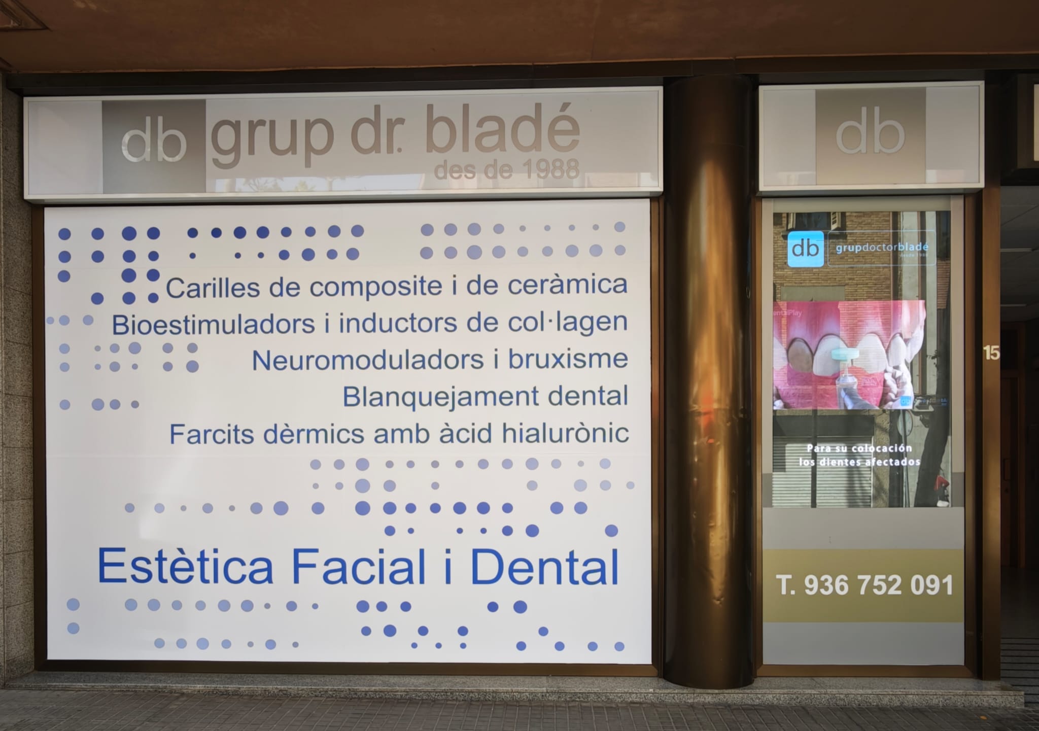 Façana clínica Grup Dr. Bladé. FOTO: Cedida