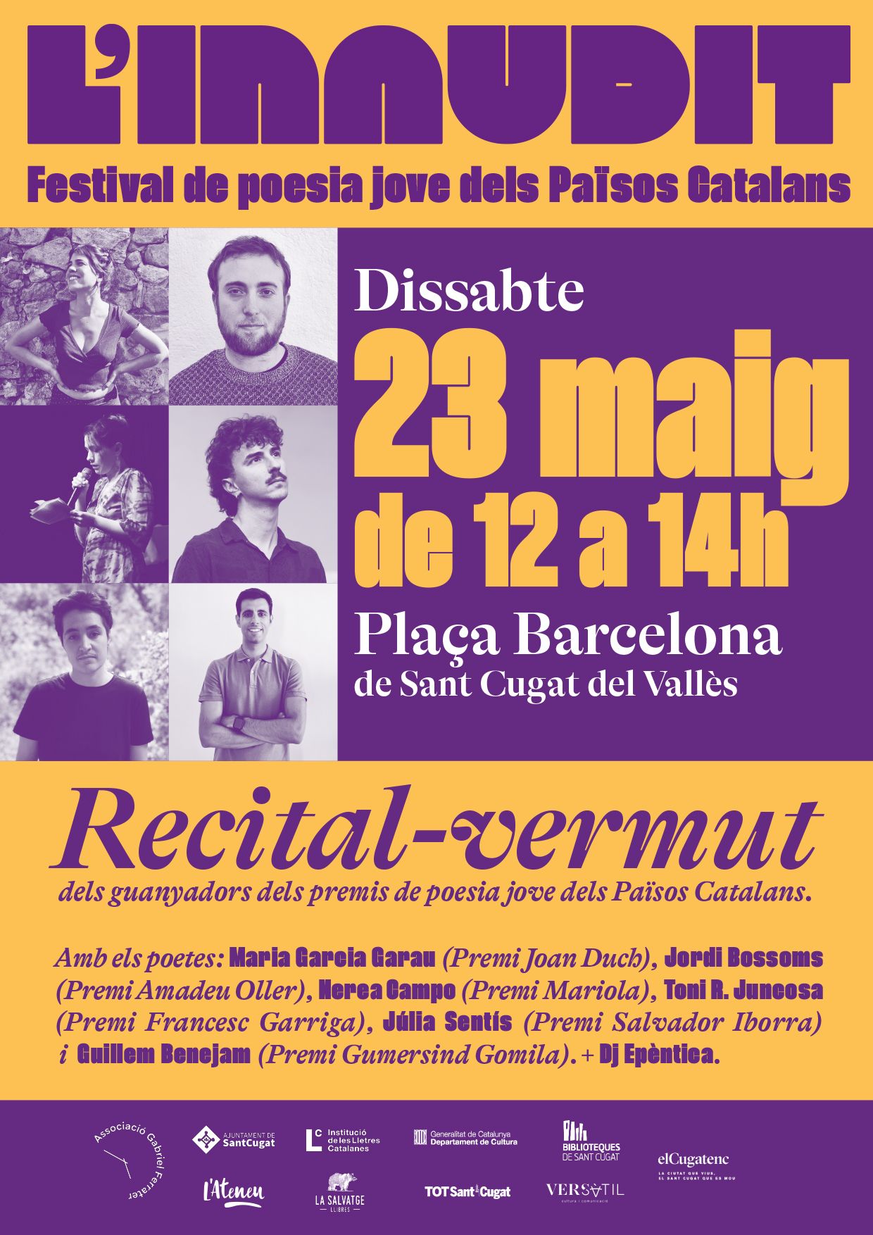 INAUDIT, el Festival de poesia jove dels Països Catalans. FOTO: Cedida