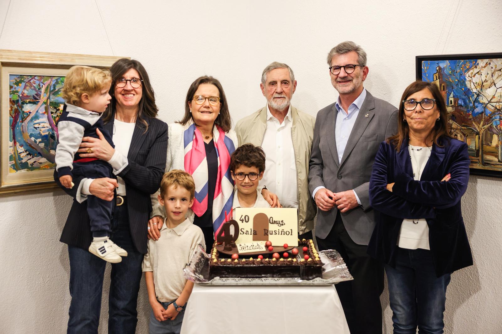 40 anys de la Sala Rusiñol. Inauguració de l'exposició 'Miquel Cabanas. La mirada que perdura'. FOTO: Ajuntament