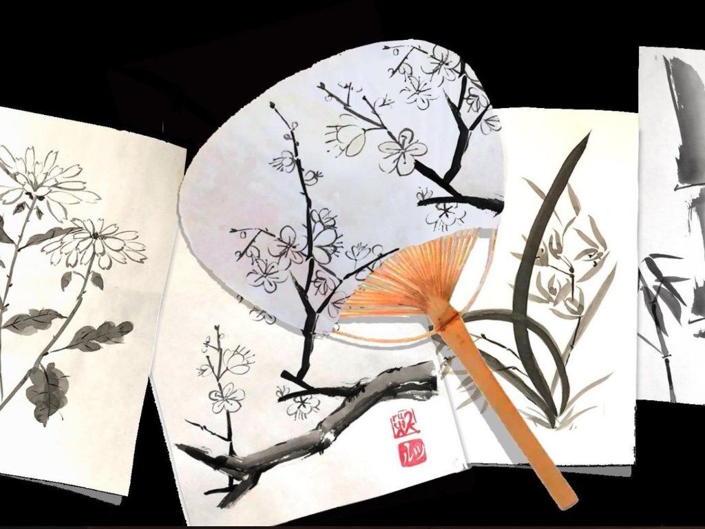 pintura japonesa sumi e