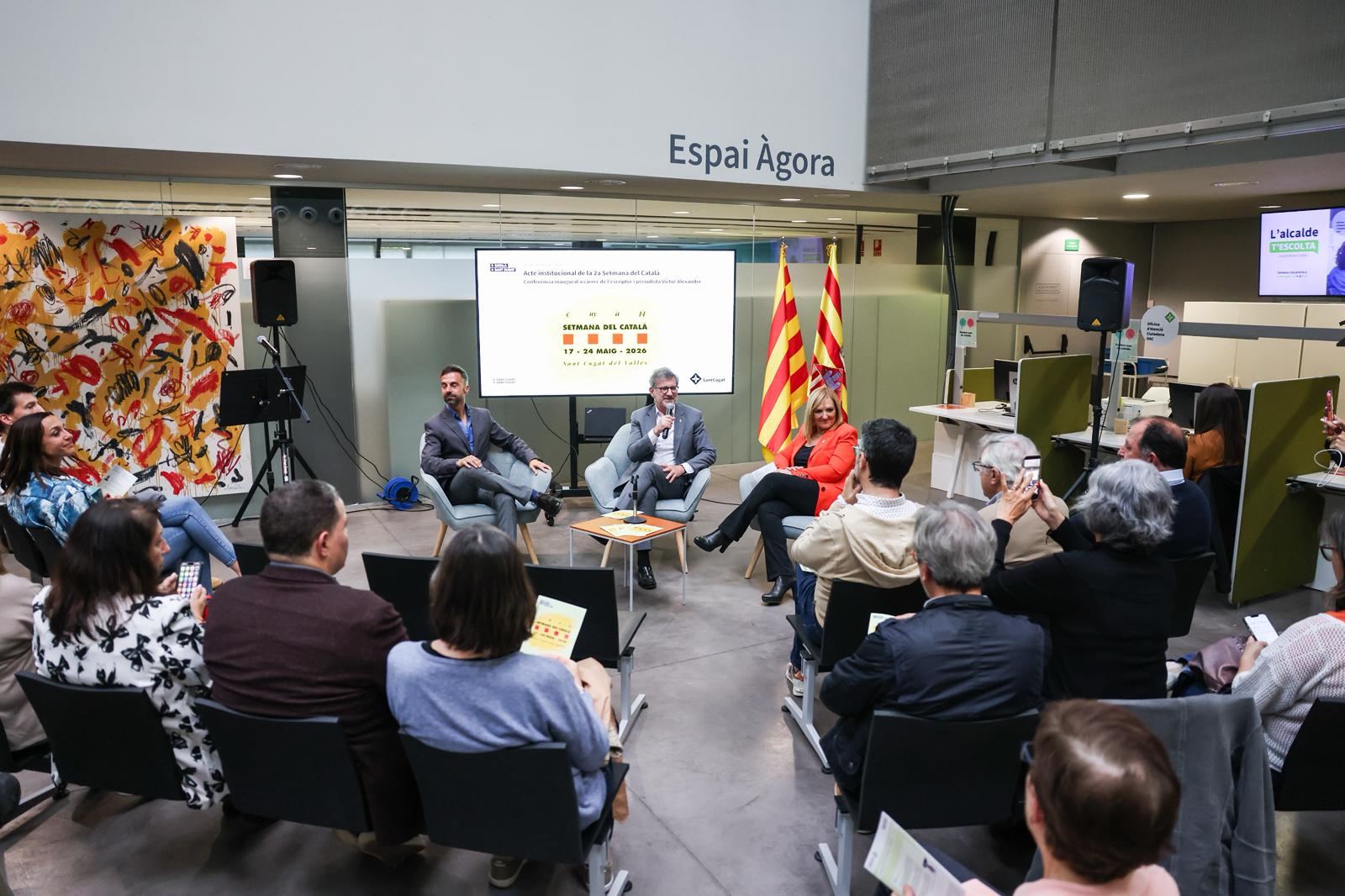 Acte d'inauguració de la Setmana del Català. FOTO: Ajuntament