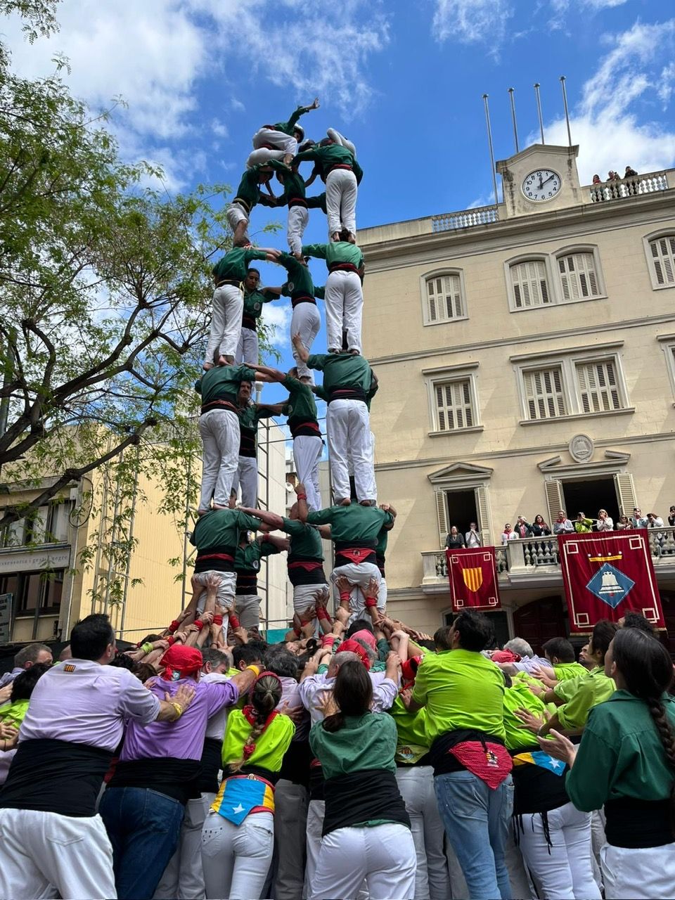 Quasi 250 castells de 8 descarregats. FOTO: Cedida