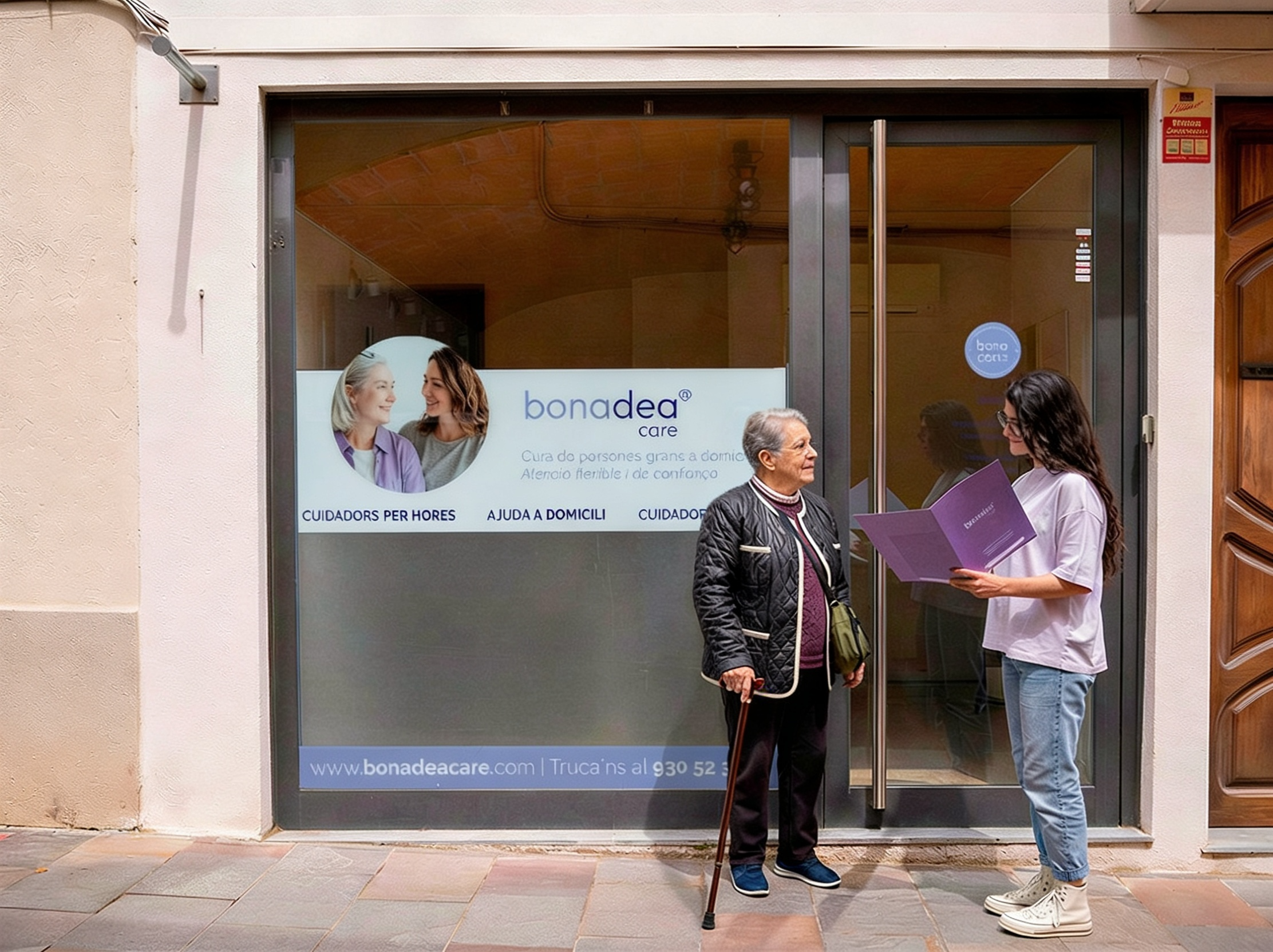 Bonadea Care ofereix atenció domiciliària a la gent gran i dependents des del carrer de Sant Antoni, 26, de Sant Cugat. FOTO: Cedida