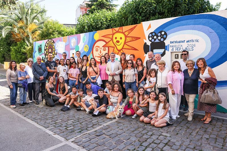 El nou Mural Vida es pot veure al carrer del Torrent de la Bomba. FOTO: Ajuntament