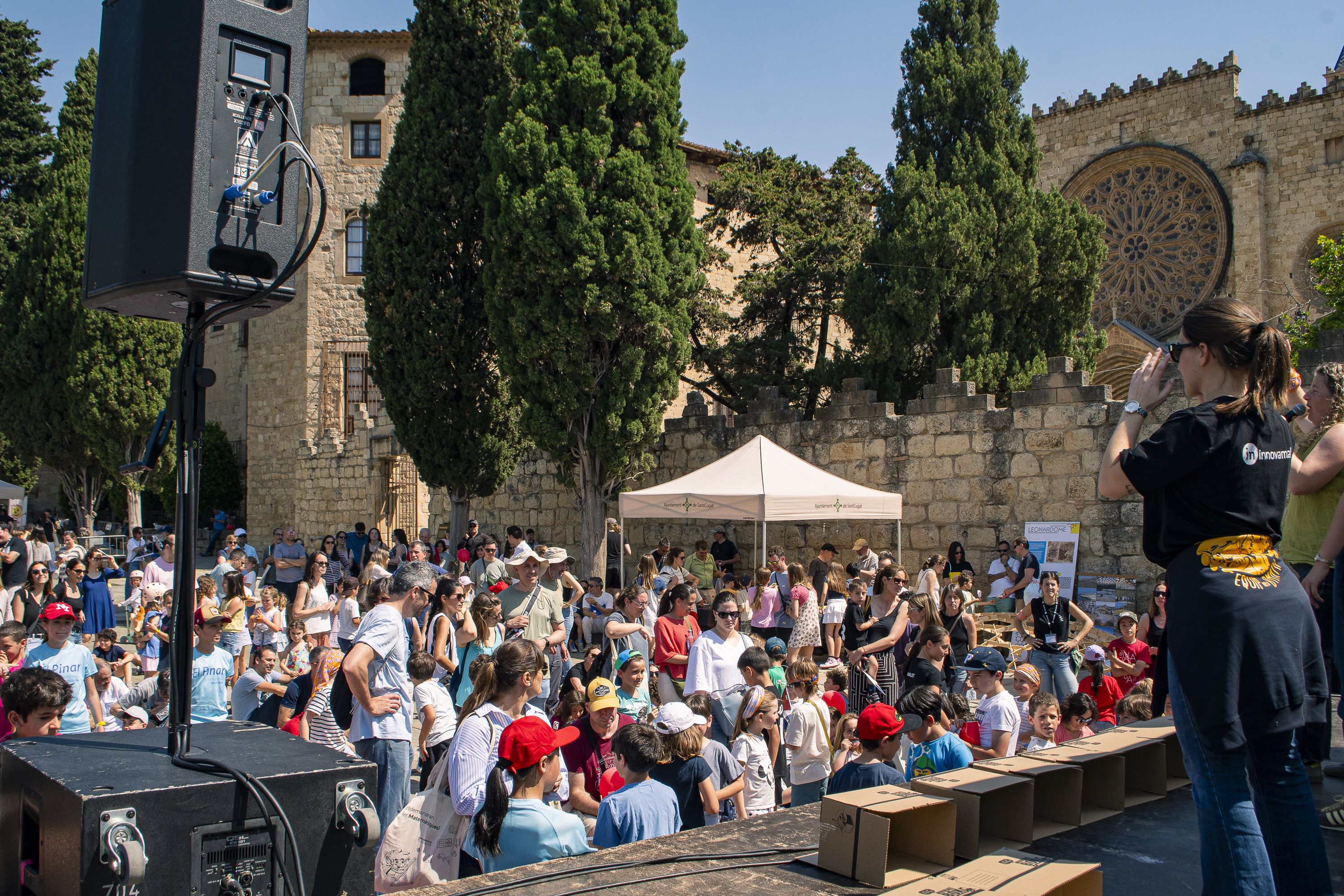 Uns 800 infants participen en la Gimcamath, una gimcana de matemàtiques a Sant Cugat FOTO: Pol Rodríguez 