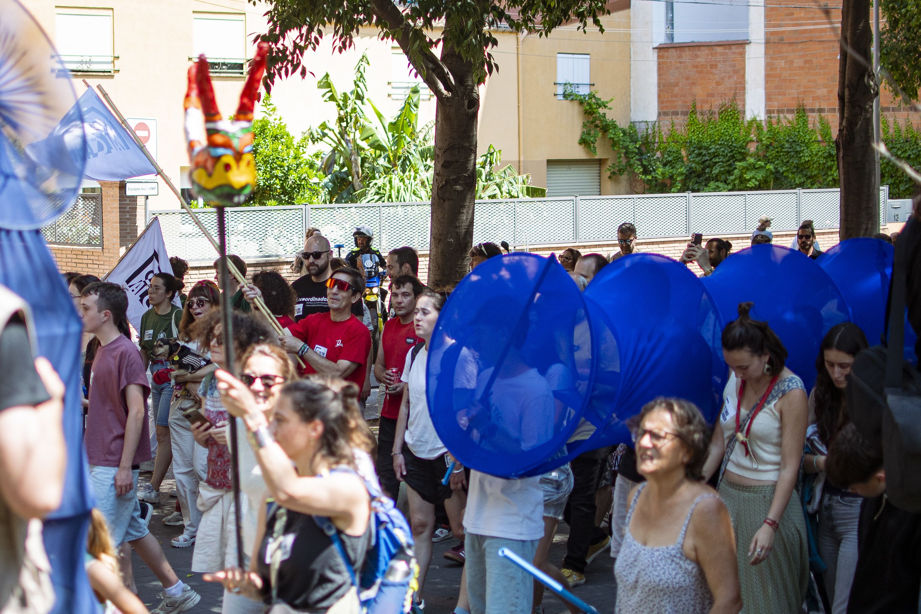 Més de 200 persones es manifesten amb la plataforma Cultura al carrer FOTO: Pol Rodríguez (TOT Sant Cugat)