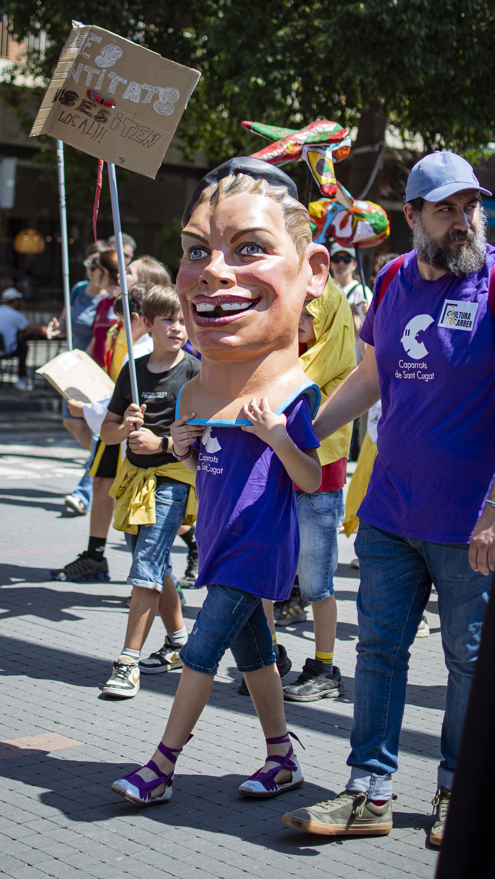 Més de 200 persones es manifesten amb la plataforma Cultura al carrer FOTO: Pol Rodríguez (TOT Sant Cugat)