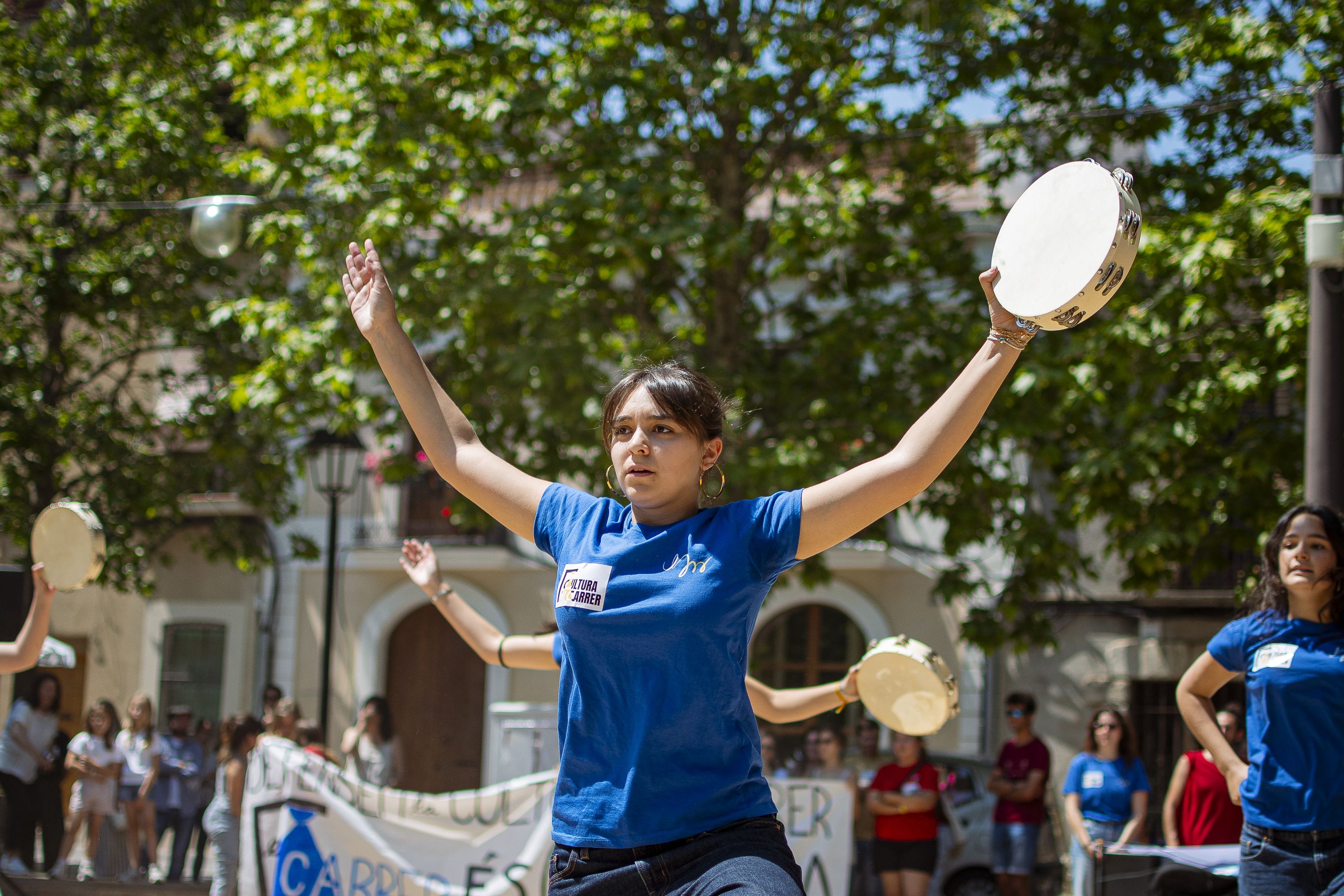Més de 200 persones es manifesten amb la plataforma Cultura al carrer FOTO: Pol Rodríguez (TOT Sant Cugat)