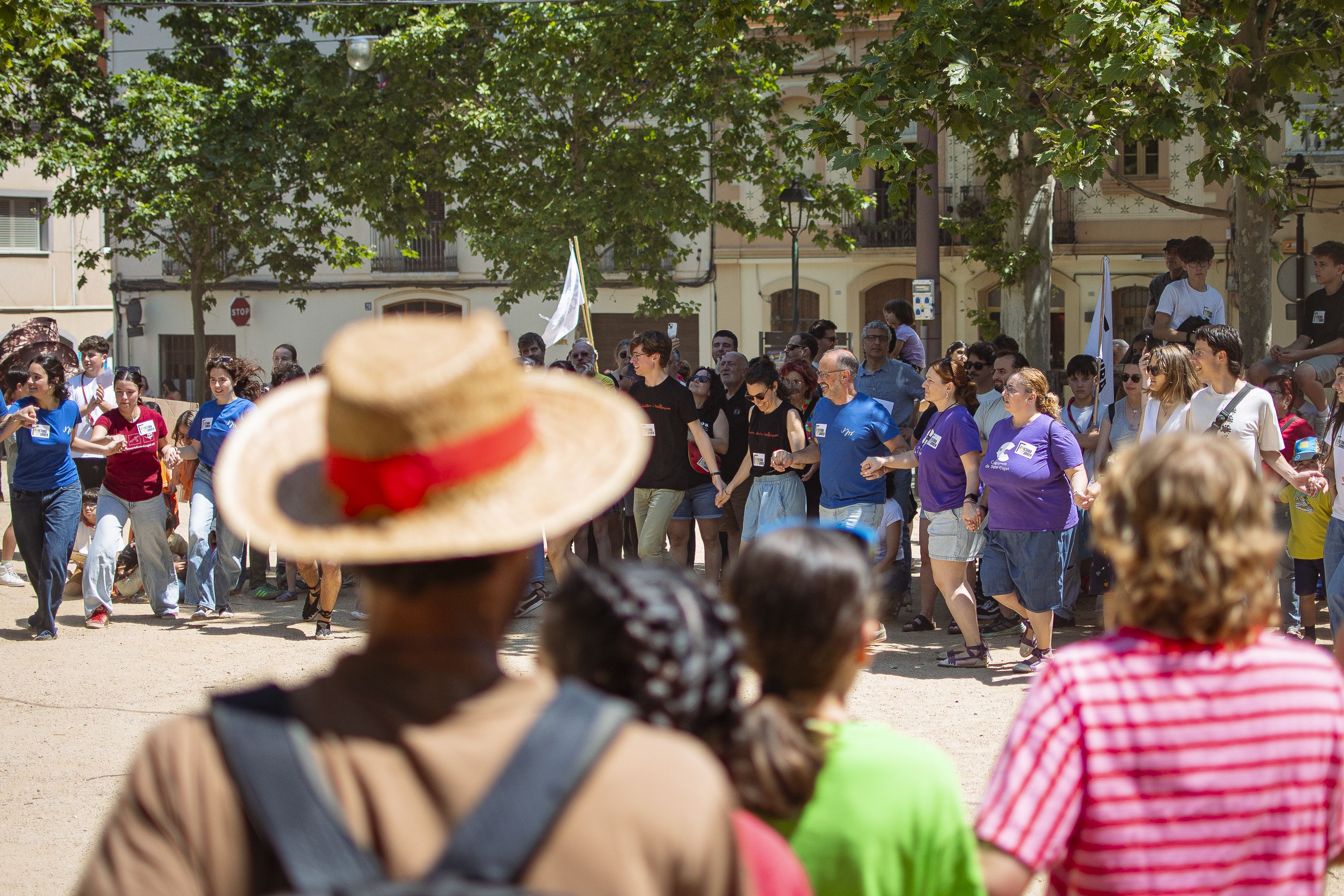 Més de 200 persones es manifesten amb la plataforma Cultura al carrer FOTO: Pol Rodríguez (TOT Sant Cugat)