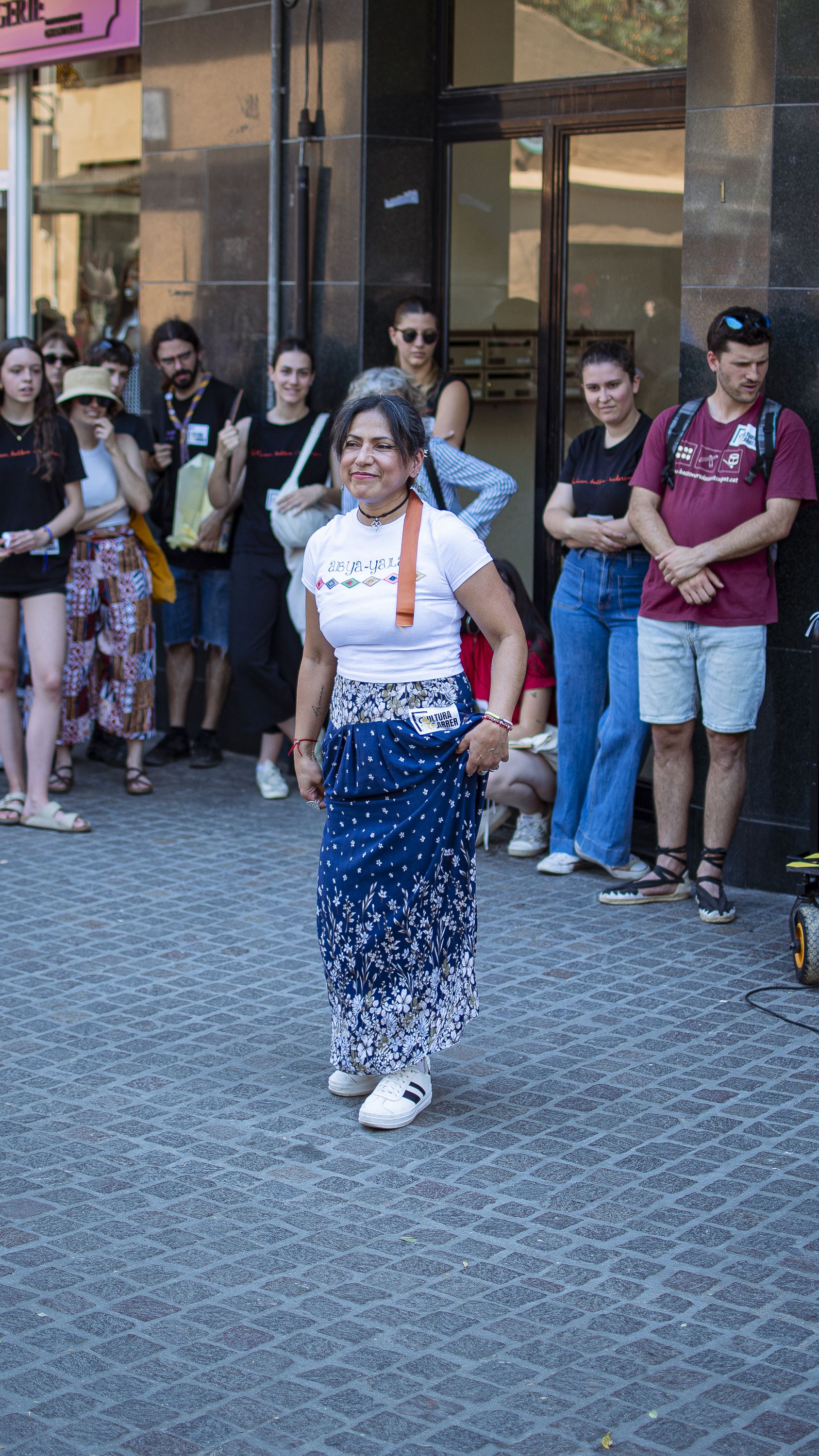 Més de 200 persones es manifesten amb la plataforma Cultura al carrer FOTO: Pol Rodríguez (TOT Sant Cugat)