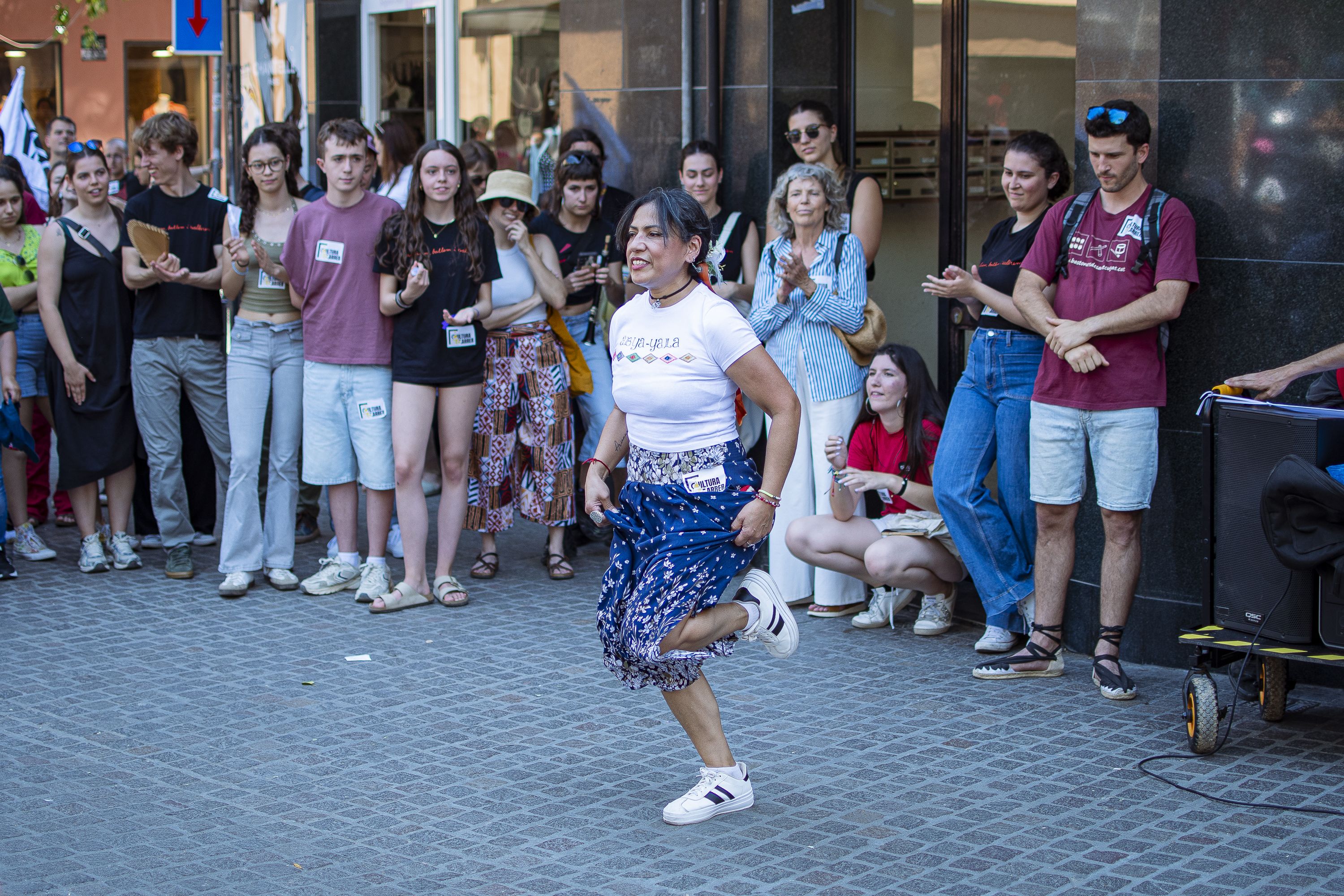 Més de 200 persones es manifesten amb la plataforma Cultura al carrer FOTO: Pol Rodríguez (TOT Sant Cugat)