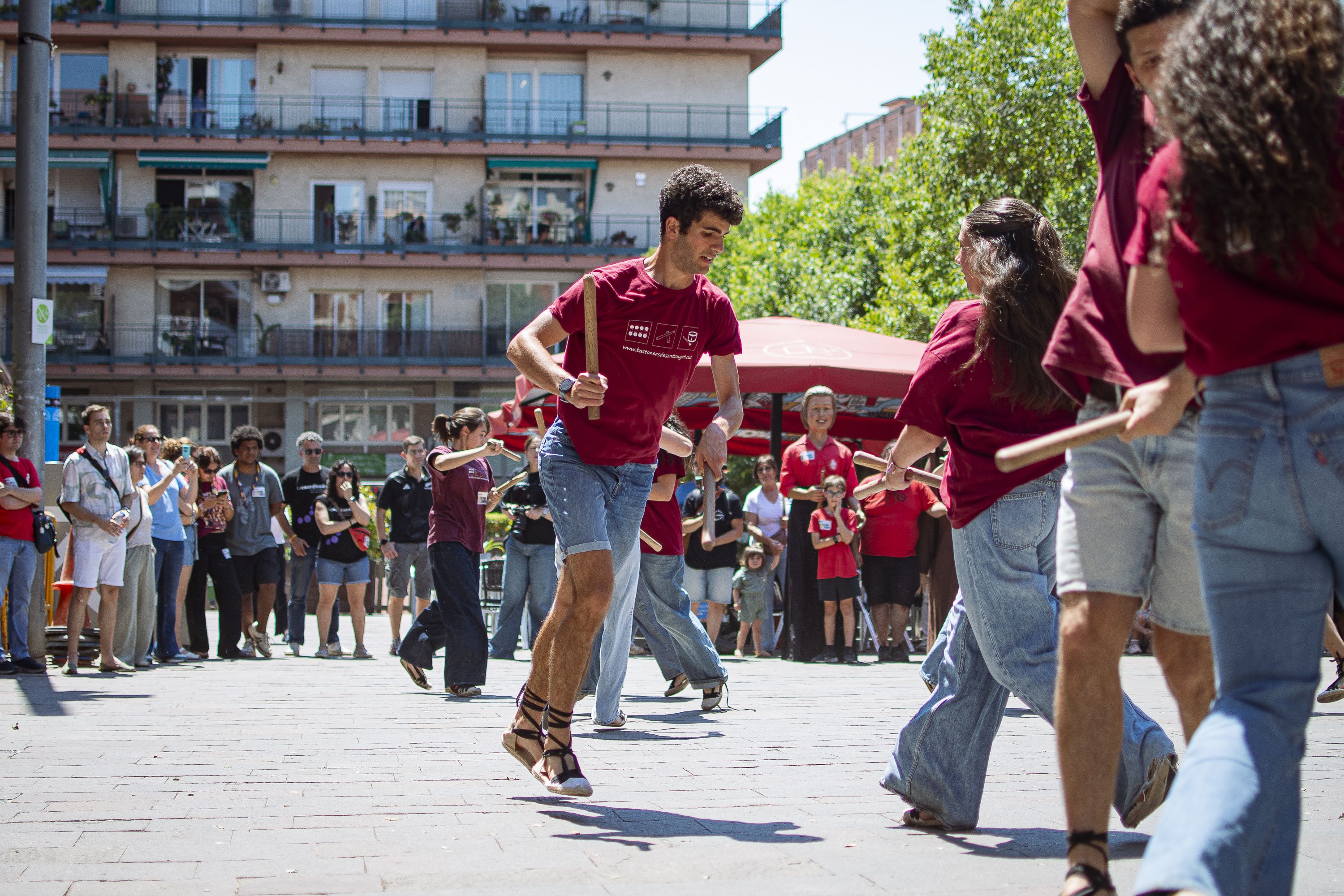 Més de 200 persones es manifesten amb la plataforma Cultura al carrer FOTO: Pol Rodríguez (TOT Sant Cugat)