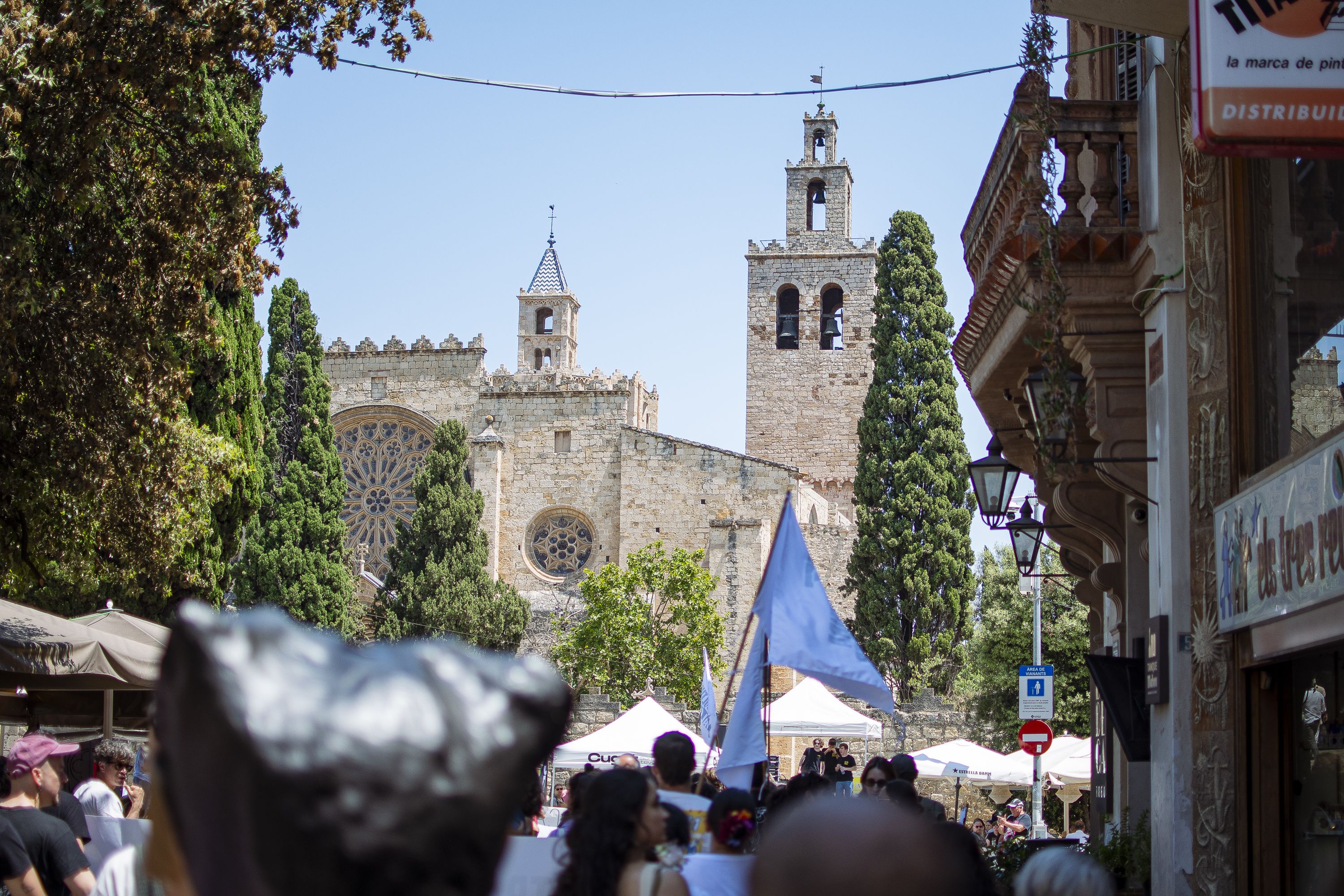 Més de 200 persones es manifesten amb la plataforma Cultura al carrer FOTO: Pol Rodríguez (TOT Sant Cugat)