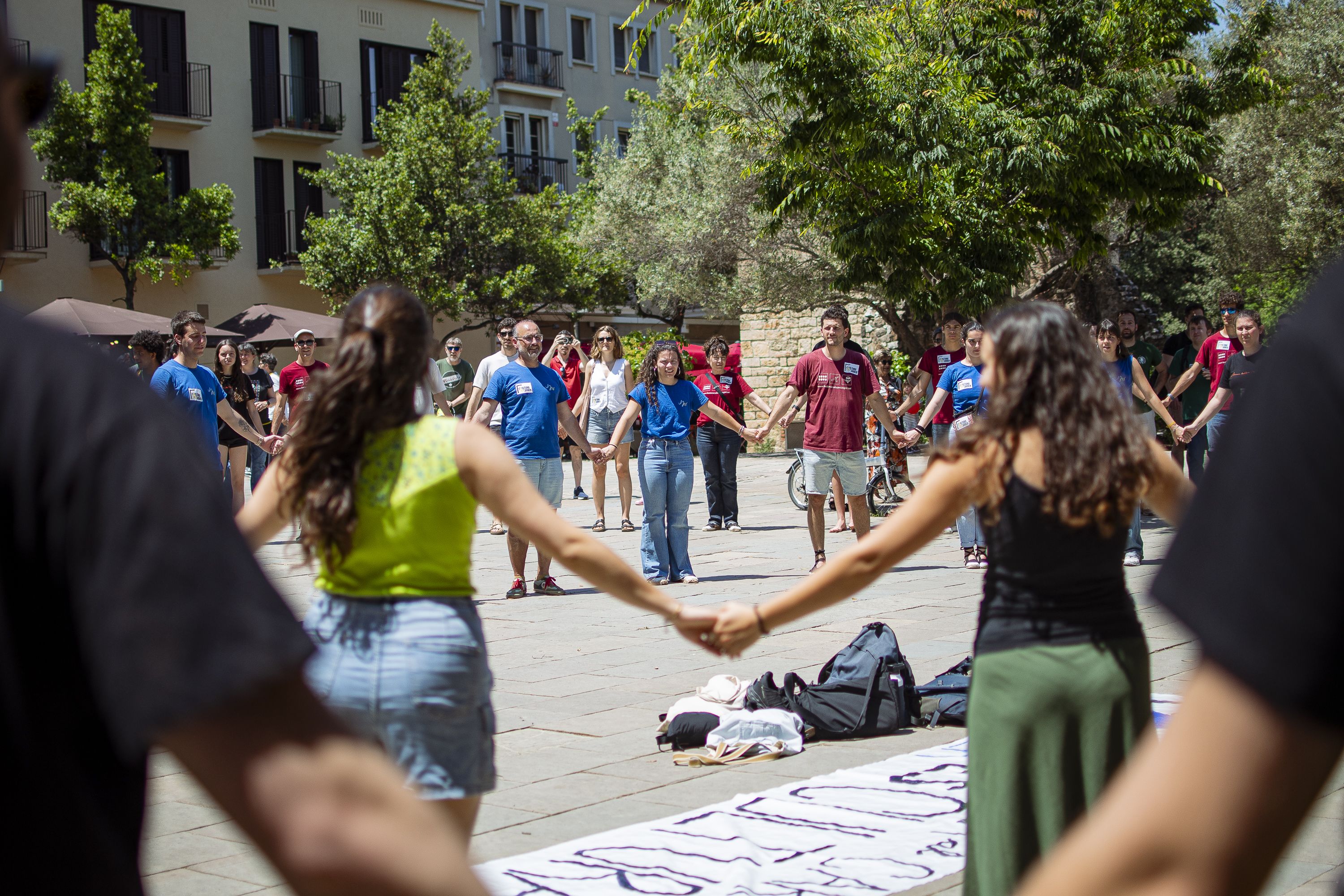 Més de 200 persones es manifesten amb la plataforma Cultura al carrer FOTO: Pol Rodríguez (TOT Sant Cugat)