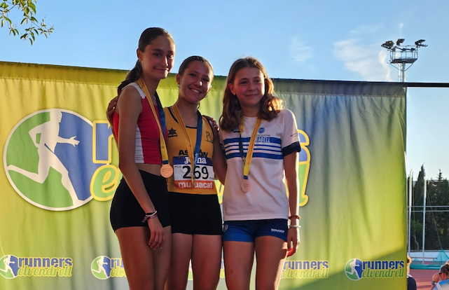 La santcugatenca Mar Soria va ser medalla de plata en el Campionat de Catalunya sub-16. FOTO: Cedida