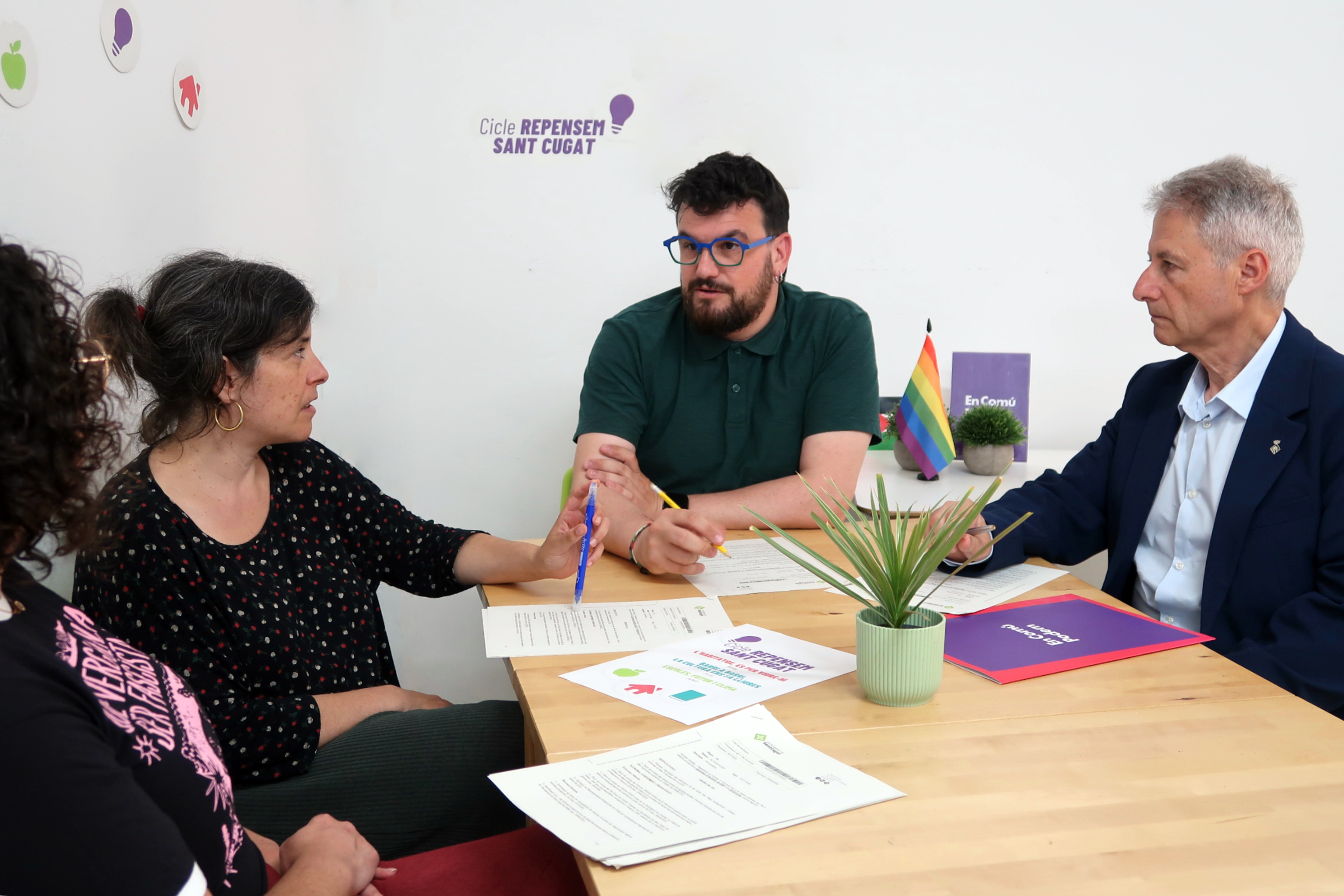 Equip de Sant Cugat En Comú Podem. FOTO: Cedida