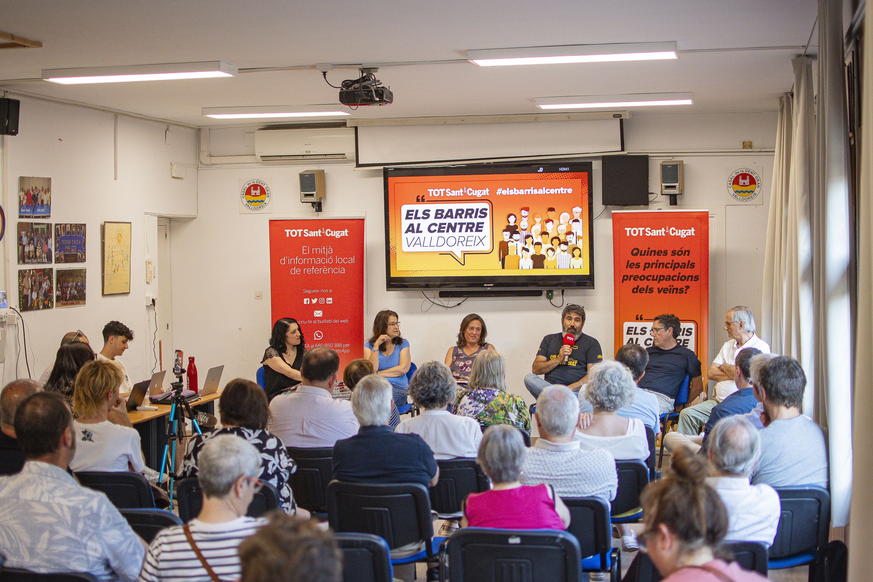 Els barris al centre a Valldoreix. FOTO. Pol Rodríguez (TOT Sant Cugat)