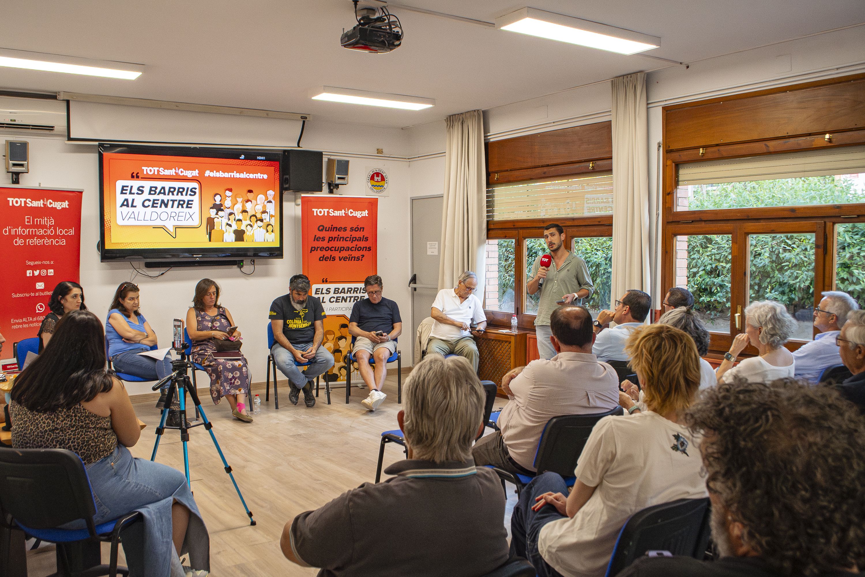 Els barris al centre a Valldoreix. FOTO. Pol Rodríguez (TOT Sant Cugat)