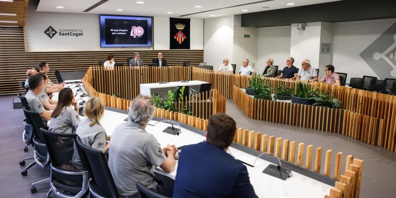 L'acte de celebració dels 40 anys de la UESC a la sala de plens. FOTO: Cedida