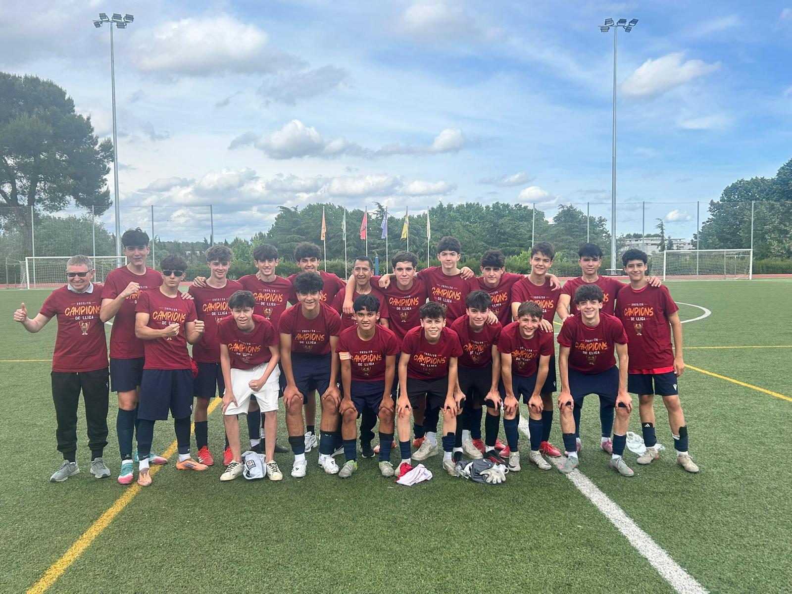 L’equip sub-16 A guanya la lliga i puja a Primera Divisió. FOTO: Penya Blaugrana
