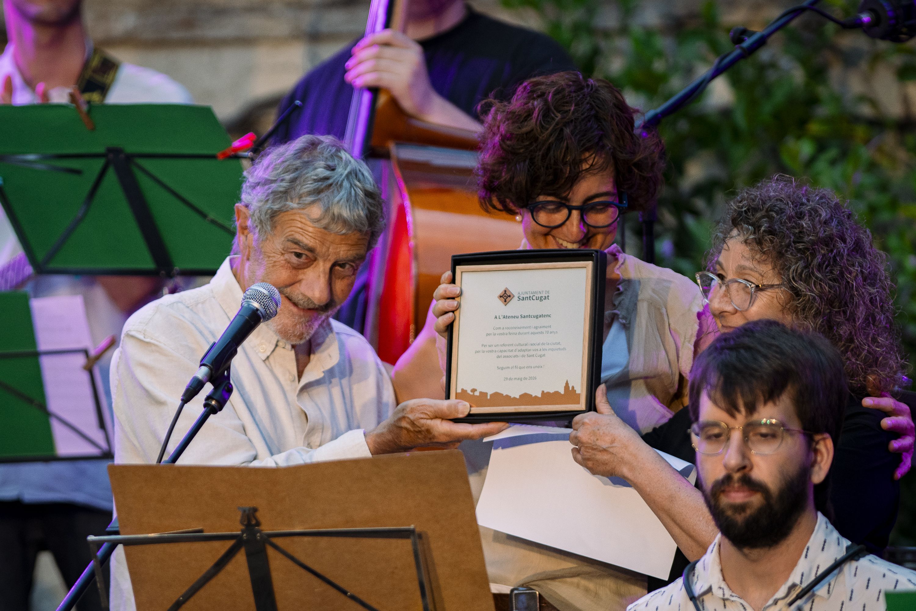 Concert de la Big Band de l'Escola Fusió pel 70è aniversari de l'Ateneu Santcugatenc. FOTO: Pol Rodríguez (TOT Sant Cugat)