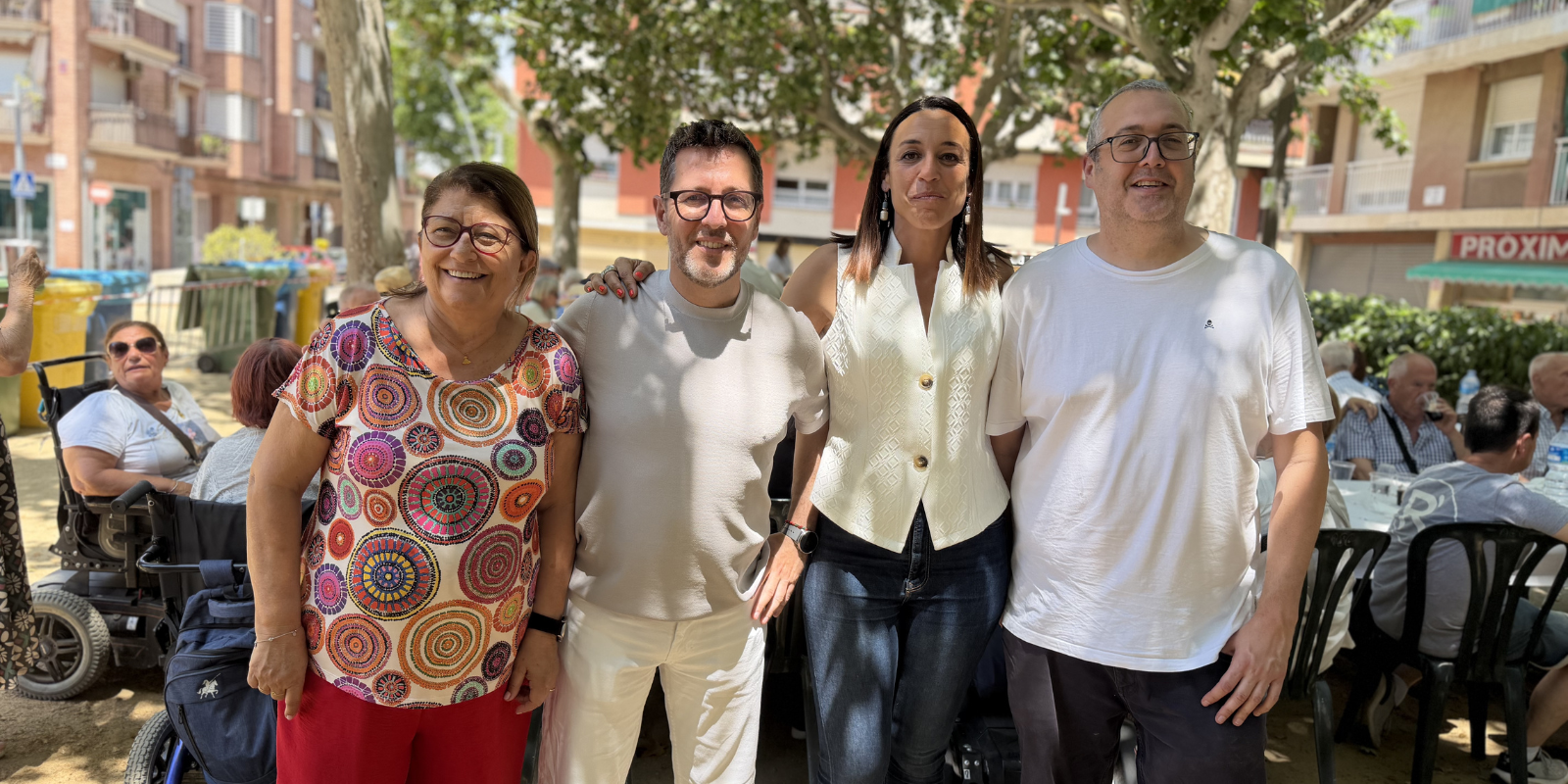 D'esquerra a dreta: Pilar Gorina, Paco Aranda, Elena Vila i José Gallardo. FOTO: TOT Sant Cugat